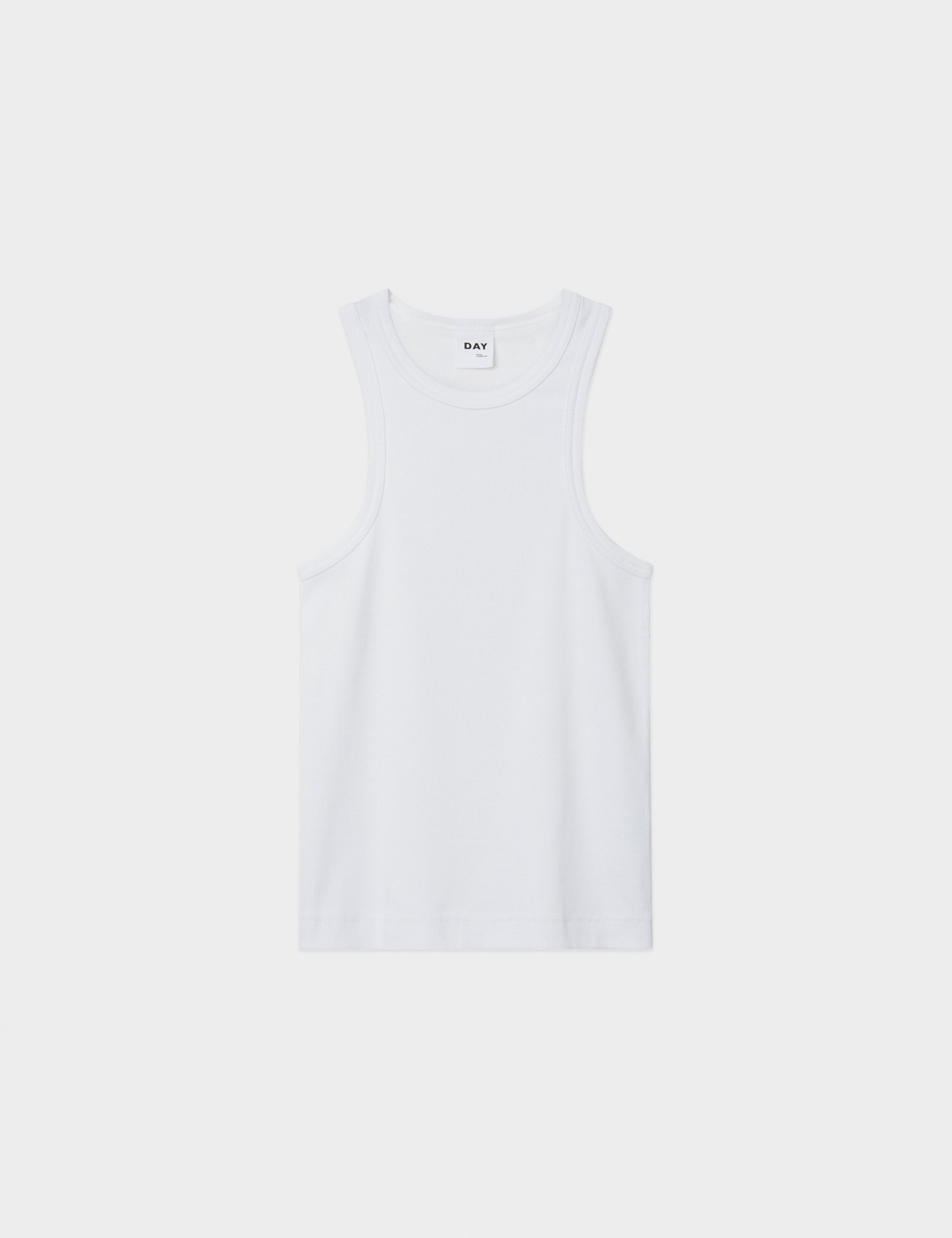 DAY Birger ét Mikkelsen Alisson - Classic Rib Tops & T-Shirts 110601 Bright White