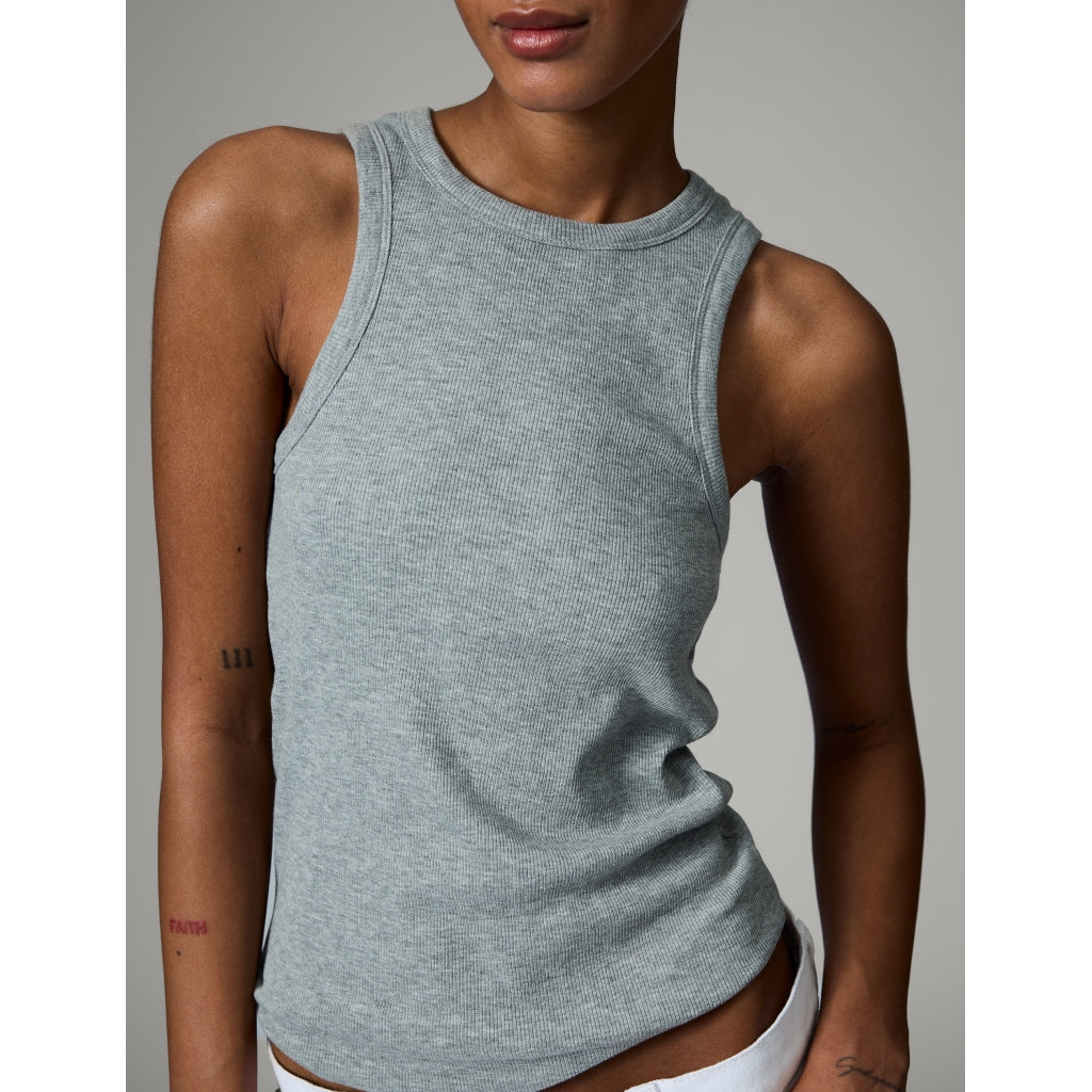 DAY Birger ét Mikkelsen Alisson - Classic Rib - Top Top 500036 Light Grey Melange