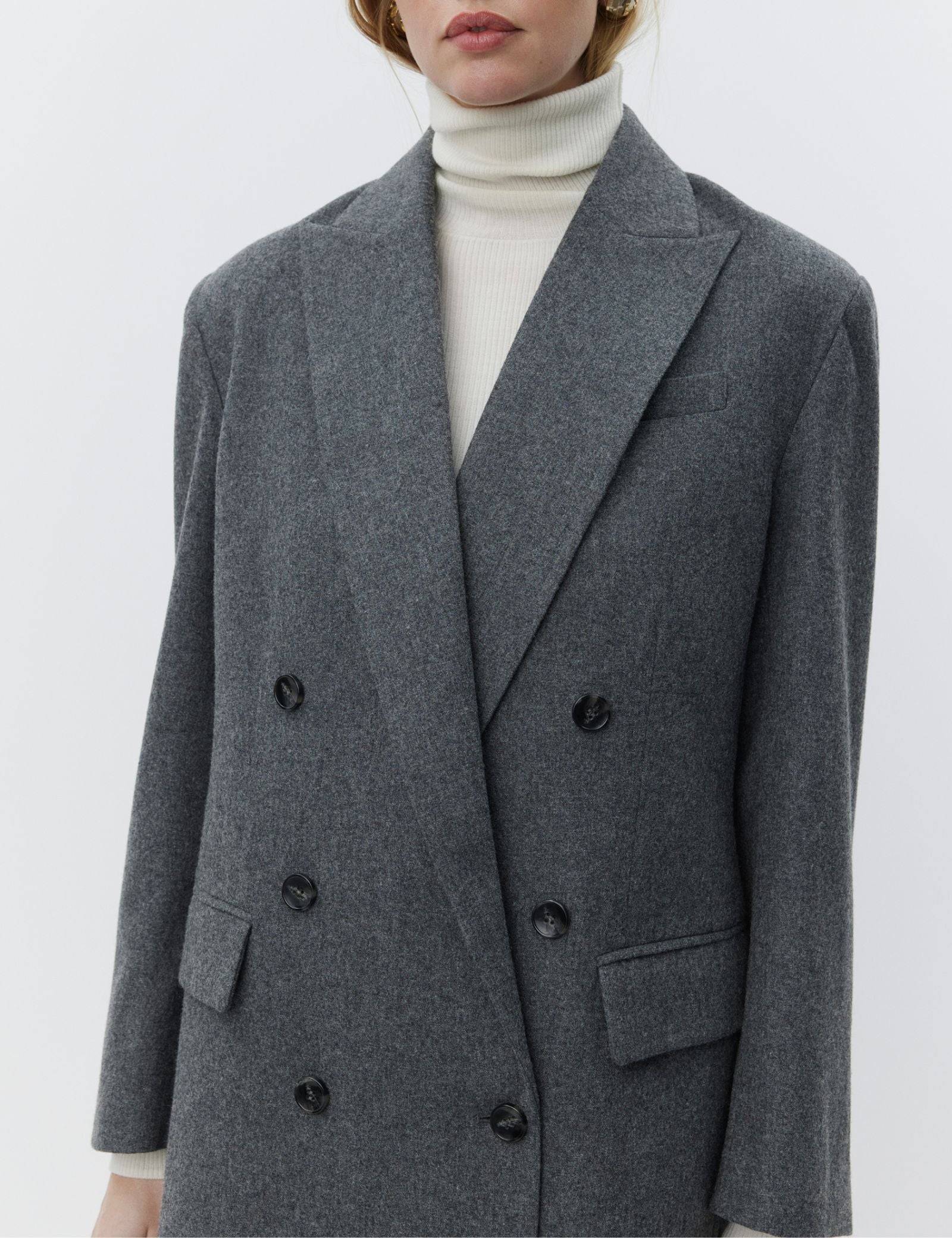 DAY Birger ét Mikkelsen Amir - Melange Wool Blazer 500006 MEDIUM GREY MELANGE