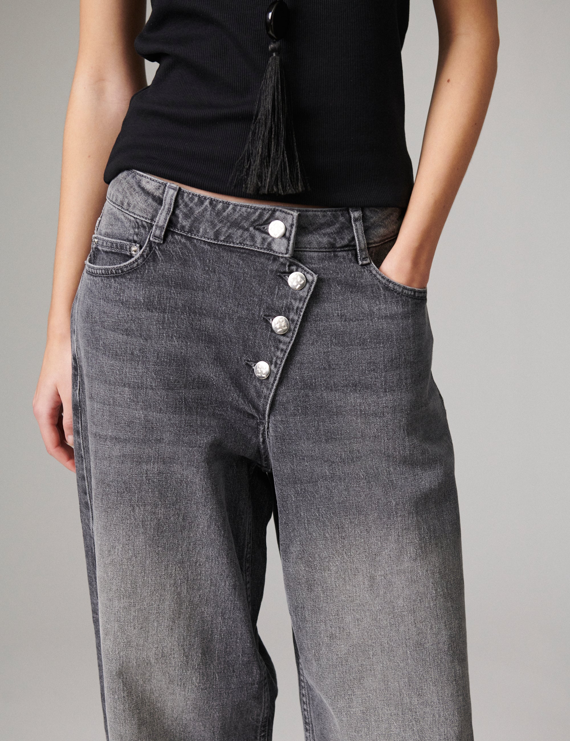 DAY Birger ét Mikkelsen Andi Assymetric - Light Grey Denim - Jeans Jeans 500182 LIGHT GREY