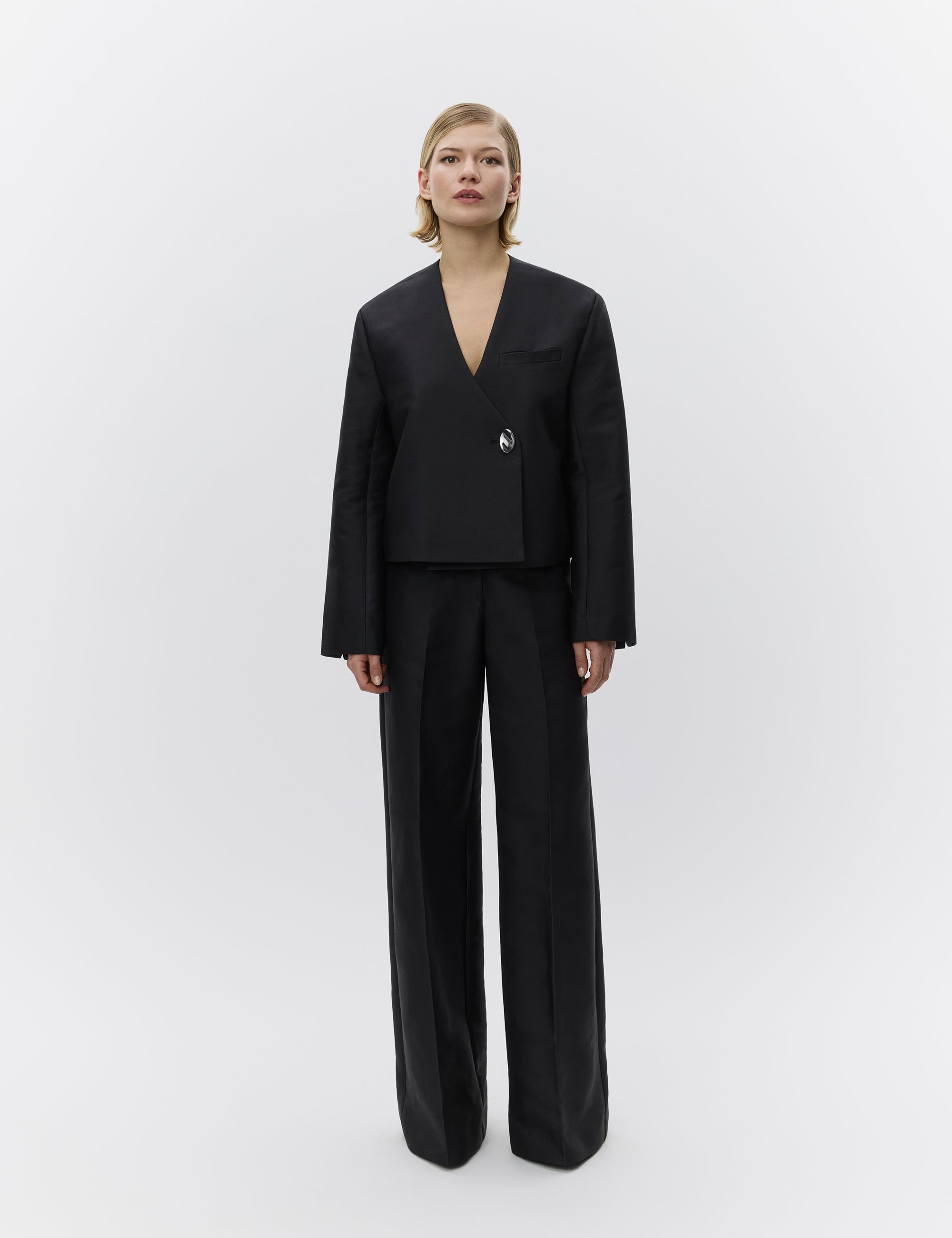 DAY Birger ét Mikkelsen April - Shiny Suiting Pants 190303 Black