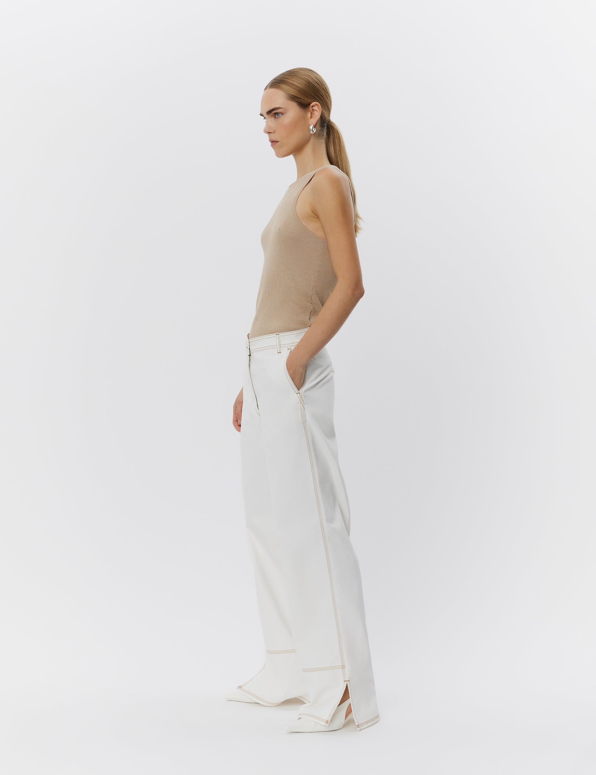 DAY Birger ét Mikkelsen Arana - Cotton Base Tops & T-Shirts 500148 HUMUS MELANGE