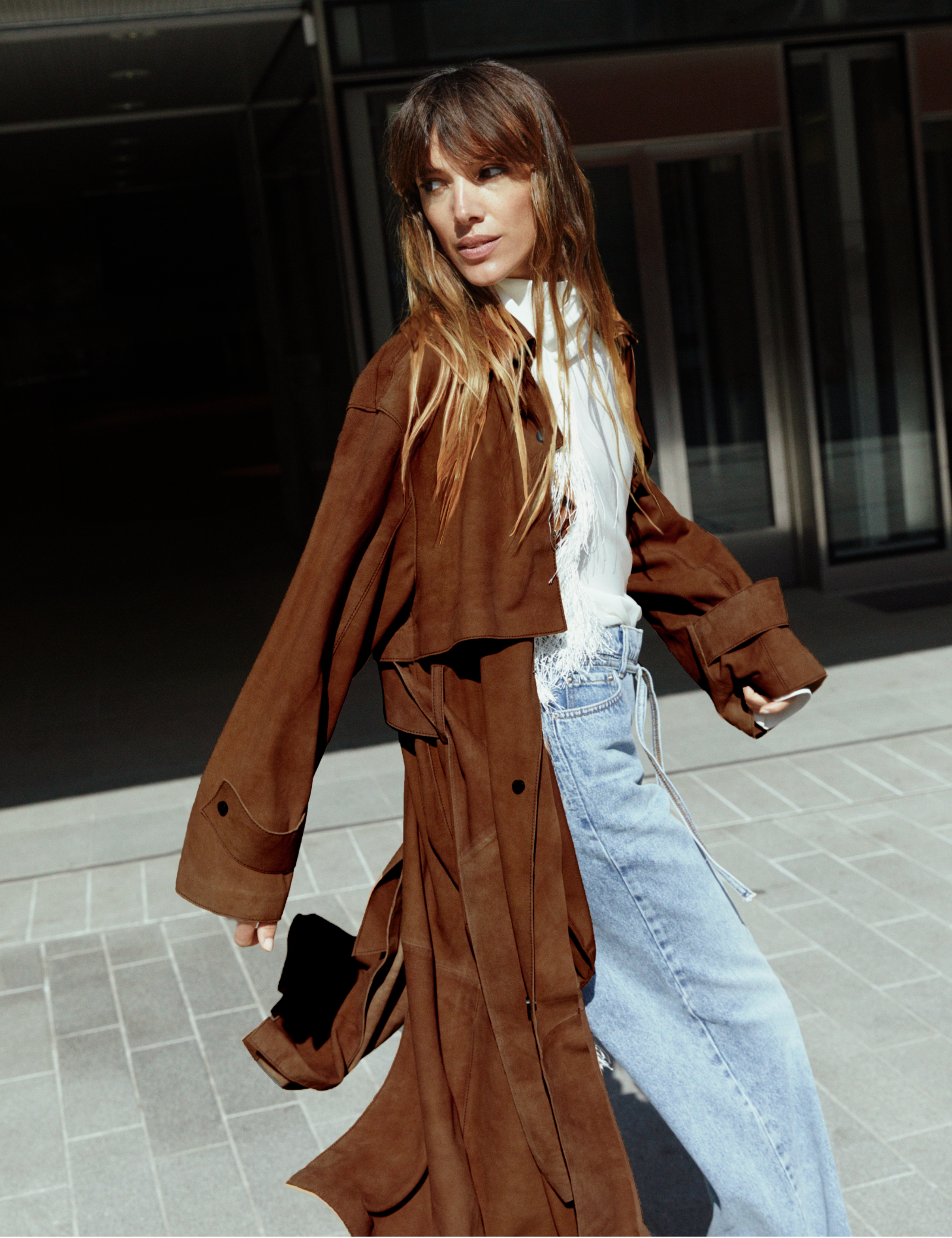 DAY Birger ét Mikkelsen Ariel - Suede Jackets 181148 CARAMEL CAFE