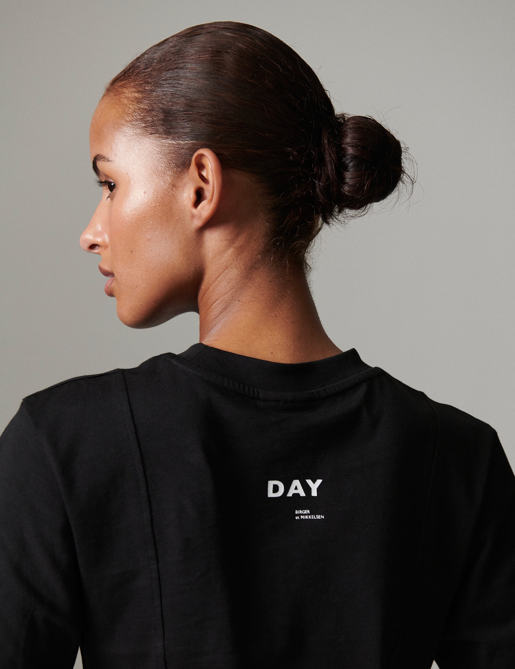 DAY Birger ét Mikkelsen Arsema - Heavy Jersey Tops & T-Shirts 190303 BLACK