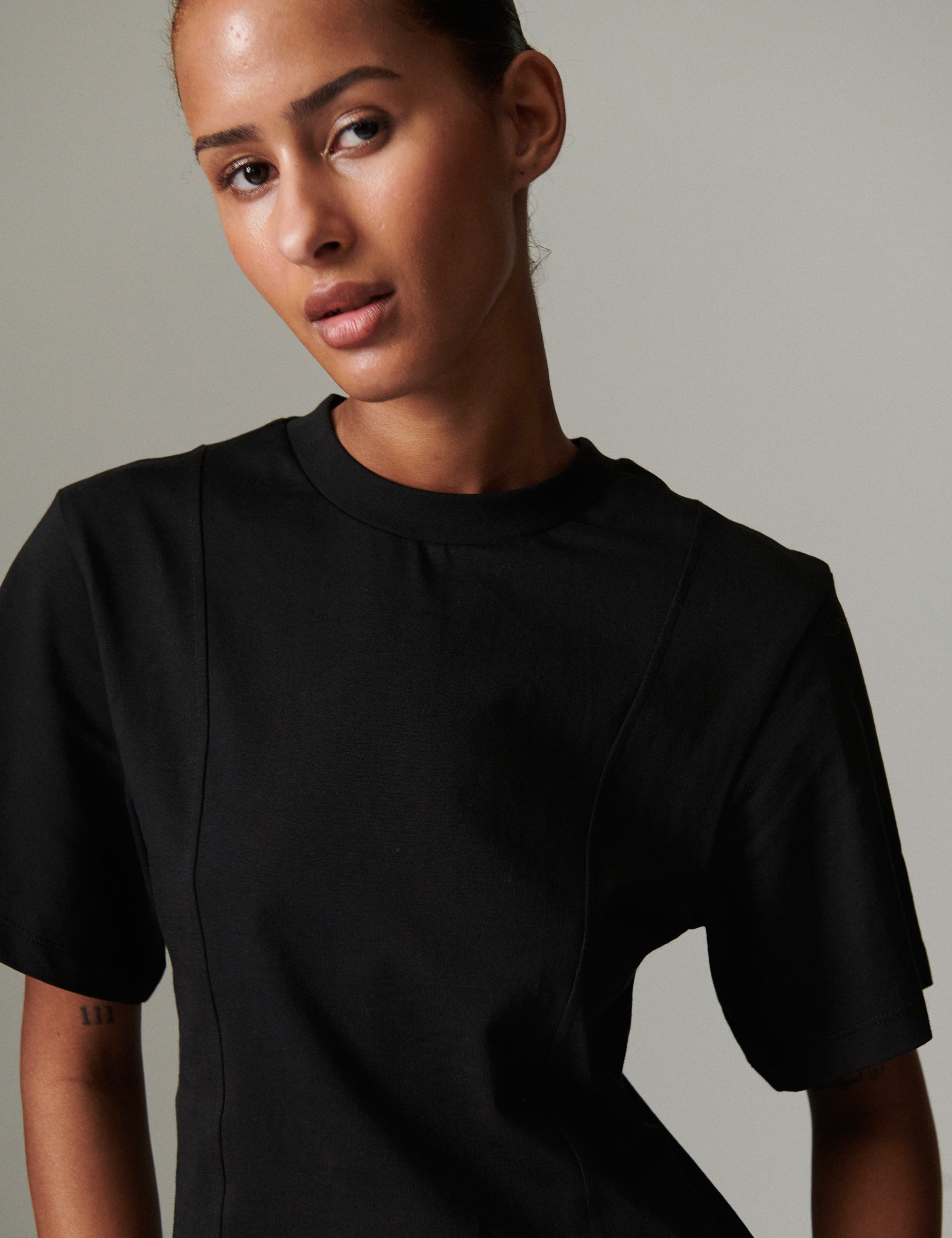 DAY Birger ét Mikkelsen Arsema - Heavy Jersey Tops & T-Shirts 190303 BLACK
