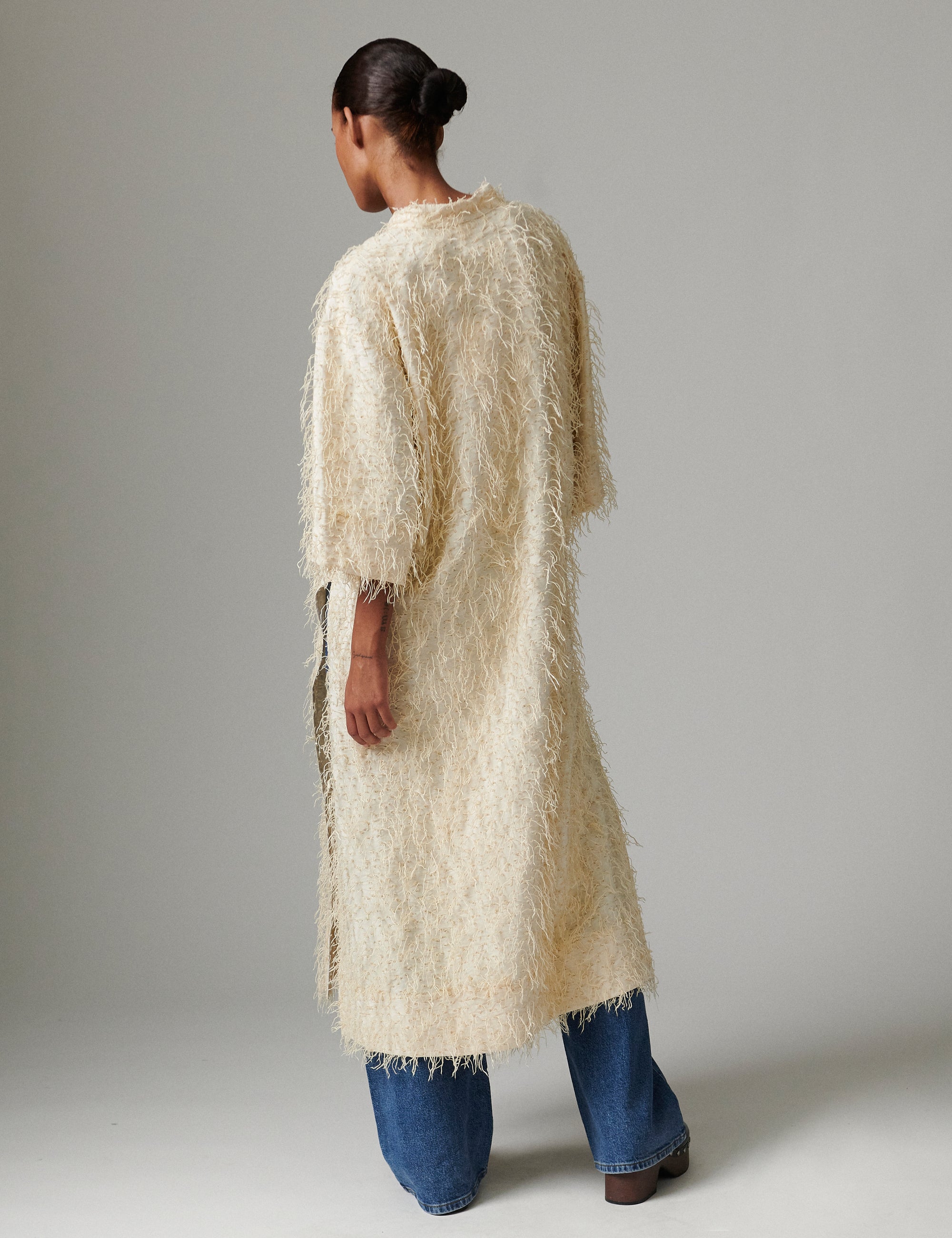 DAY Birger ét Mikkelsen Aruna - Dobby Fringe Dress 110605 Jet Stream