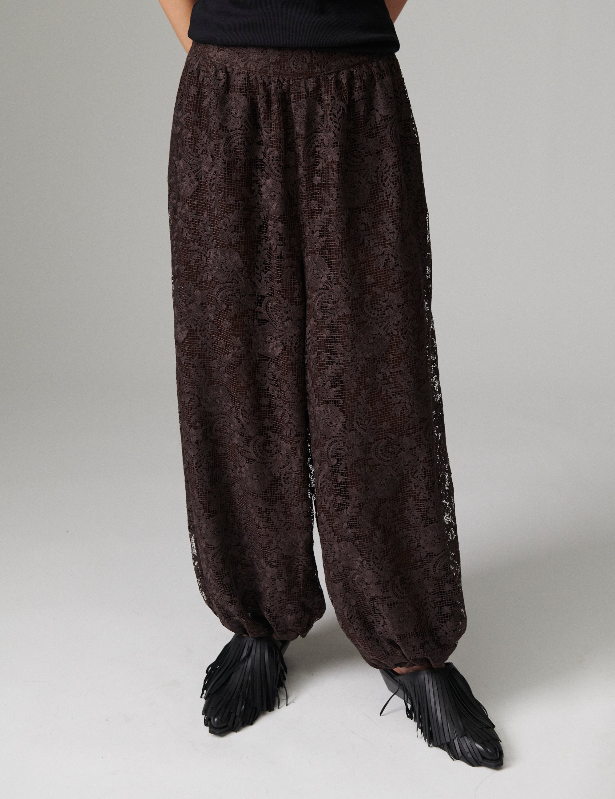 DAY Birger ét Mikkelsen Barbo - Day Crochet - Pants Pants 190915 Coffee Bean