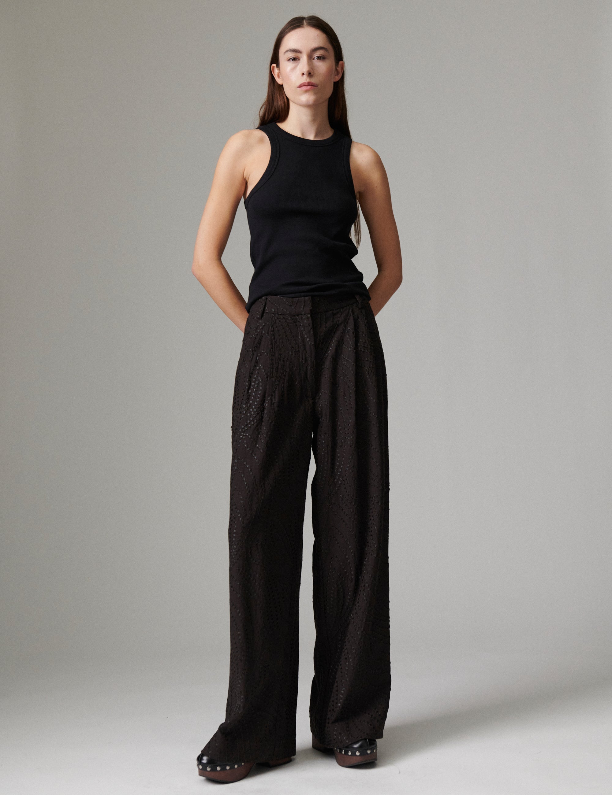 DAY Birger ét Mikkelsen Bello - Day Kantha - Pants Pants 190915 Coffee Bean