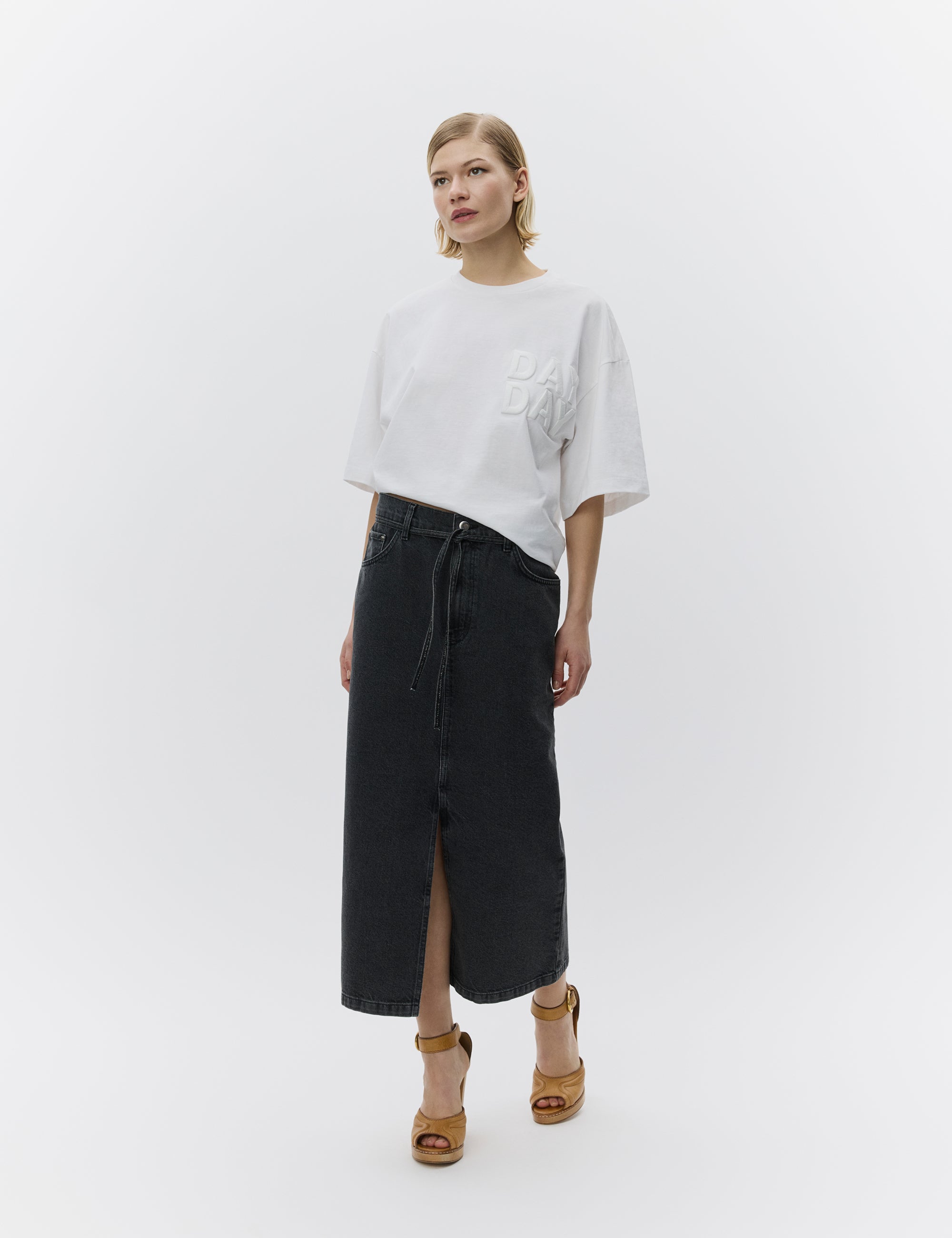 DAY Birger ét Mikkelsen Ben - Black Denim Skirt 190303 BLACK