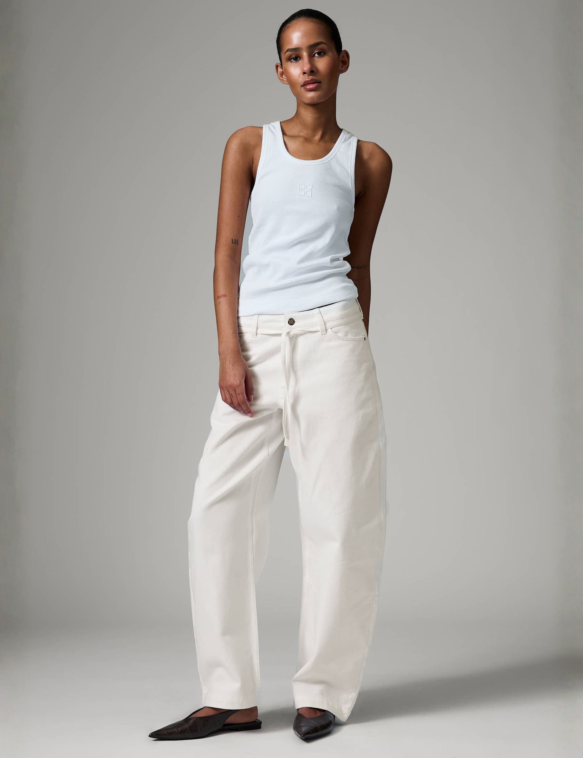 DAY Birger ét Mikkelsen Blaire - Soft White Denim Jeans 110605 Jet Stream