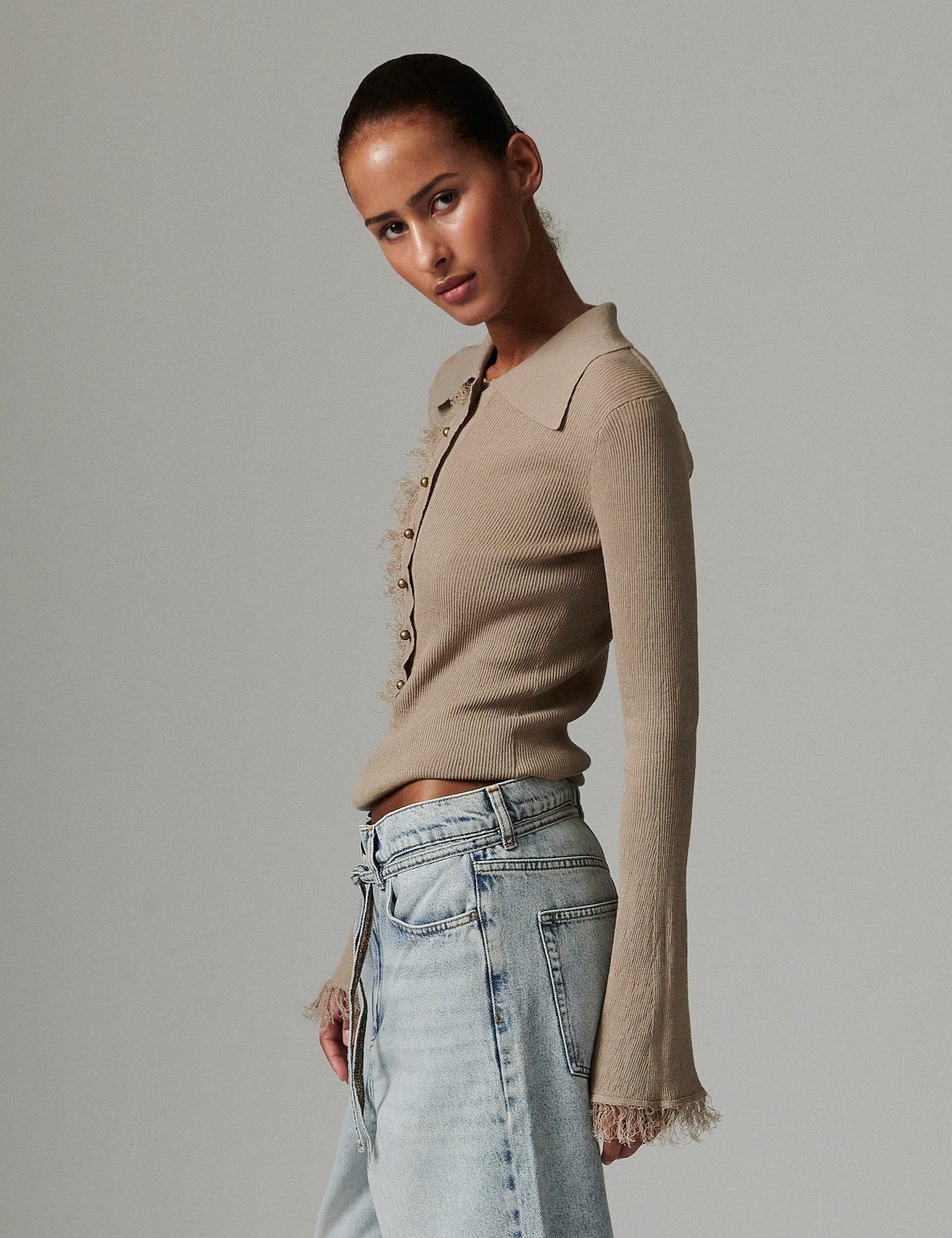 DAY Birger ét Mikkelsen Blanche - Cotton Base Tops & T-Shirts 171109 CHINCHILLA