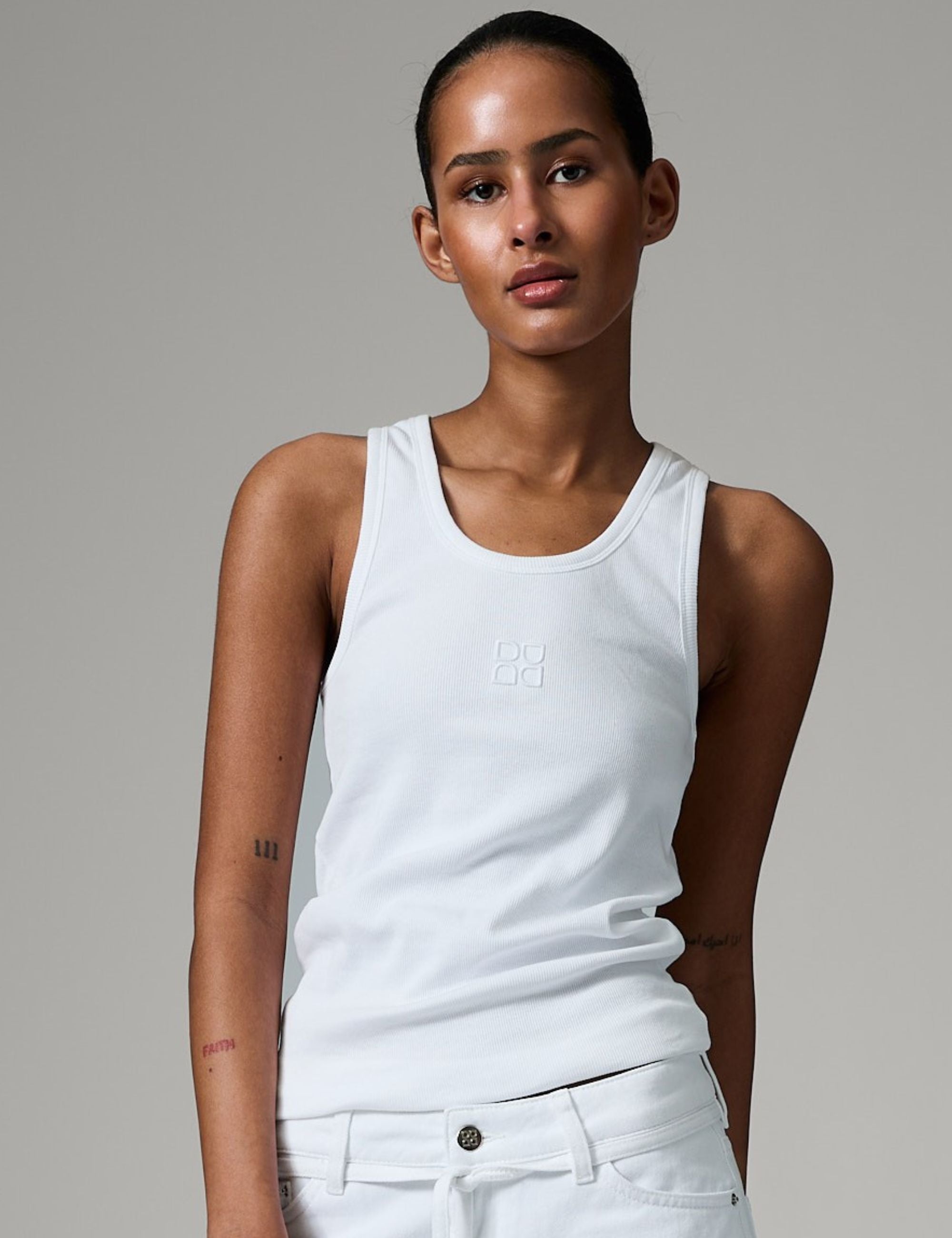 DAY Birger ét Mikkelsen Camilo - Classic Rib Top 110601 Bright White