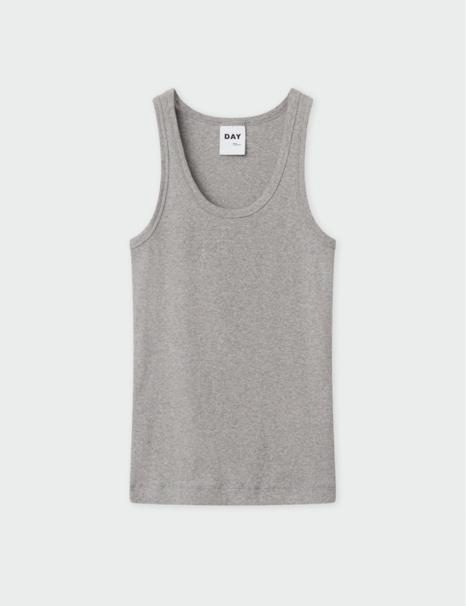 DAY Birger ét Mikkelsen Camilo - Classic Rib Tops & T-Shirts 500036 LIGHT GREY MELANGE