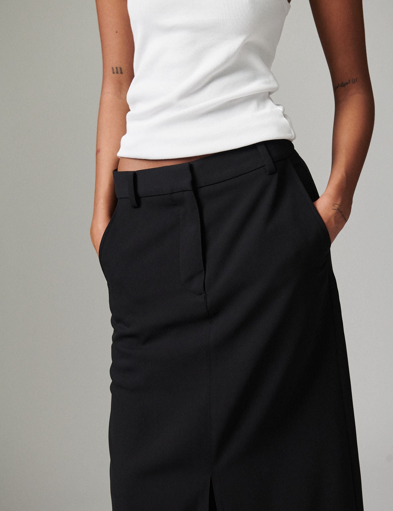 DAY Birger ét Mikkelsen Carli - Classic Gabardine Skirt 190303 BLACK