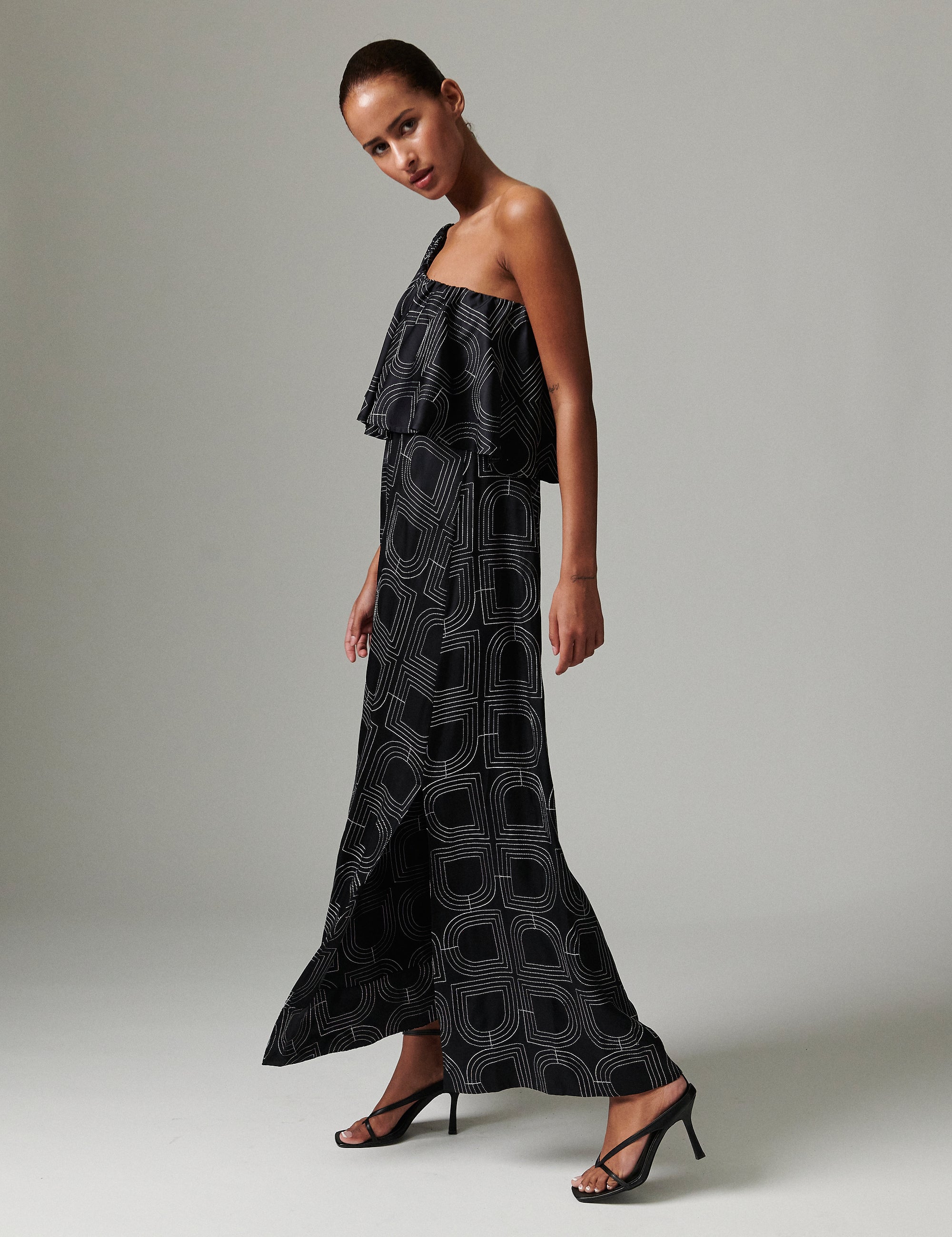 DAY Birger ét Mikkelsen Chrissi- Fluid Viscose Stitch Dress 190303 BLACK