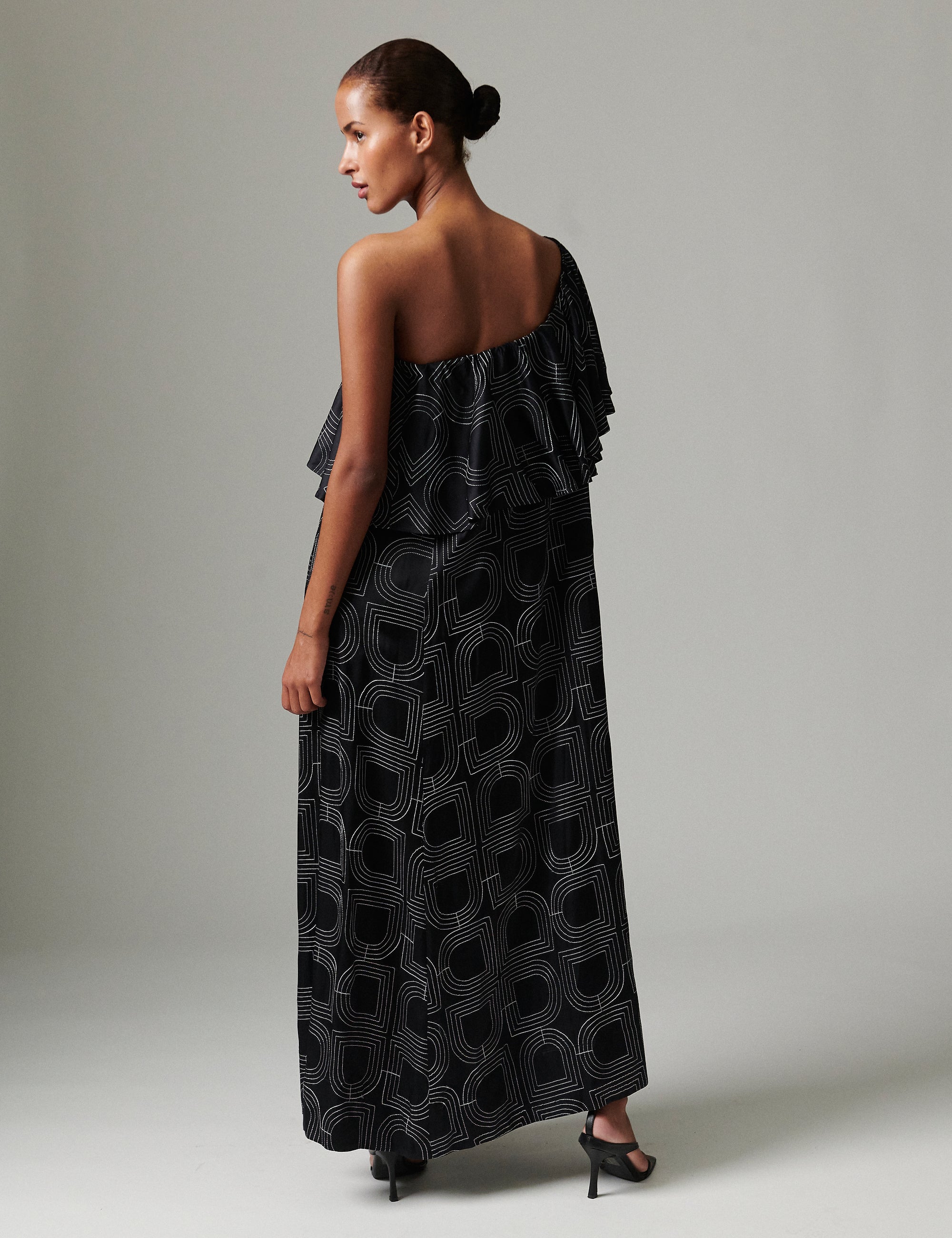 DAY Birger ét Mikkelsen Chrissi- Fluid Viscose Stitch Dress 190303 BLACK