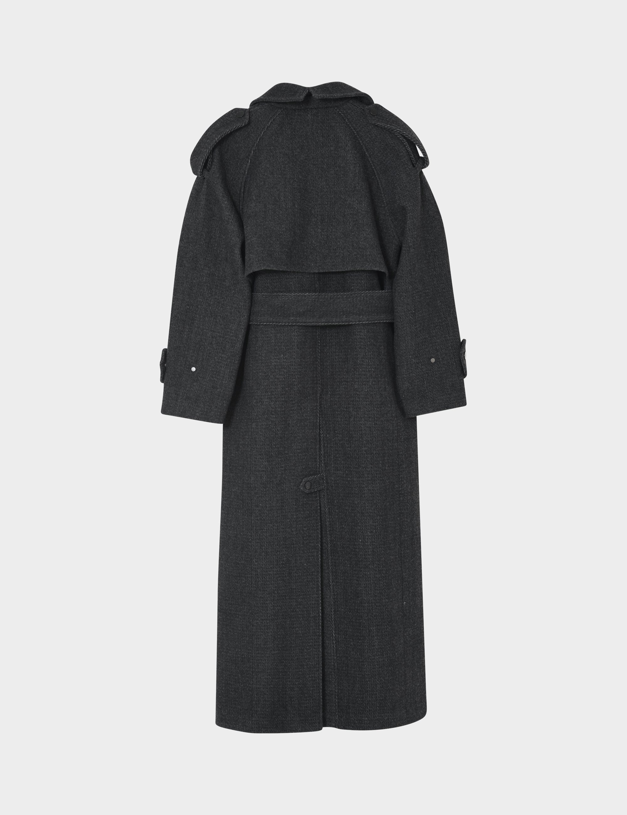 DAY Birger ét Mikkelsen DAYCapthin - Wool Structure - Coat Coat 900013 Grey Twill