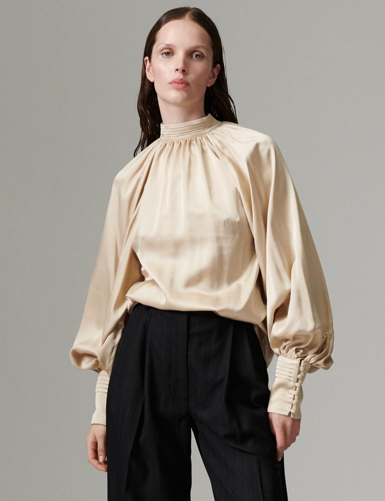 DAY Birger ét Mikkelsen DAYFema - Fluid Viscose - Blouse Blouse 131105 BROWN RICE