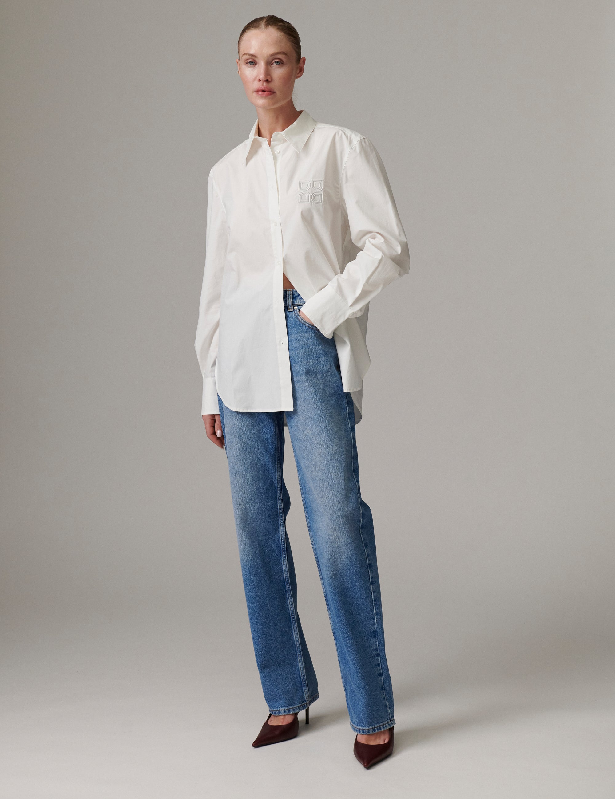 DAY Birger ét Mikkelsen DAYRiven - Soft Denim Structure Jeans 04112 Washed Blue