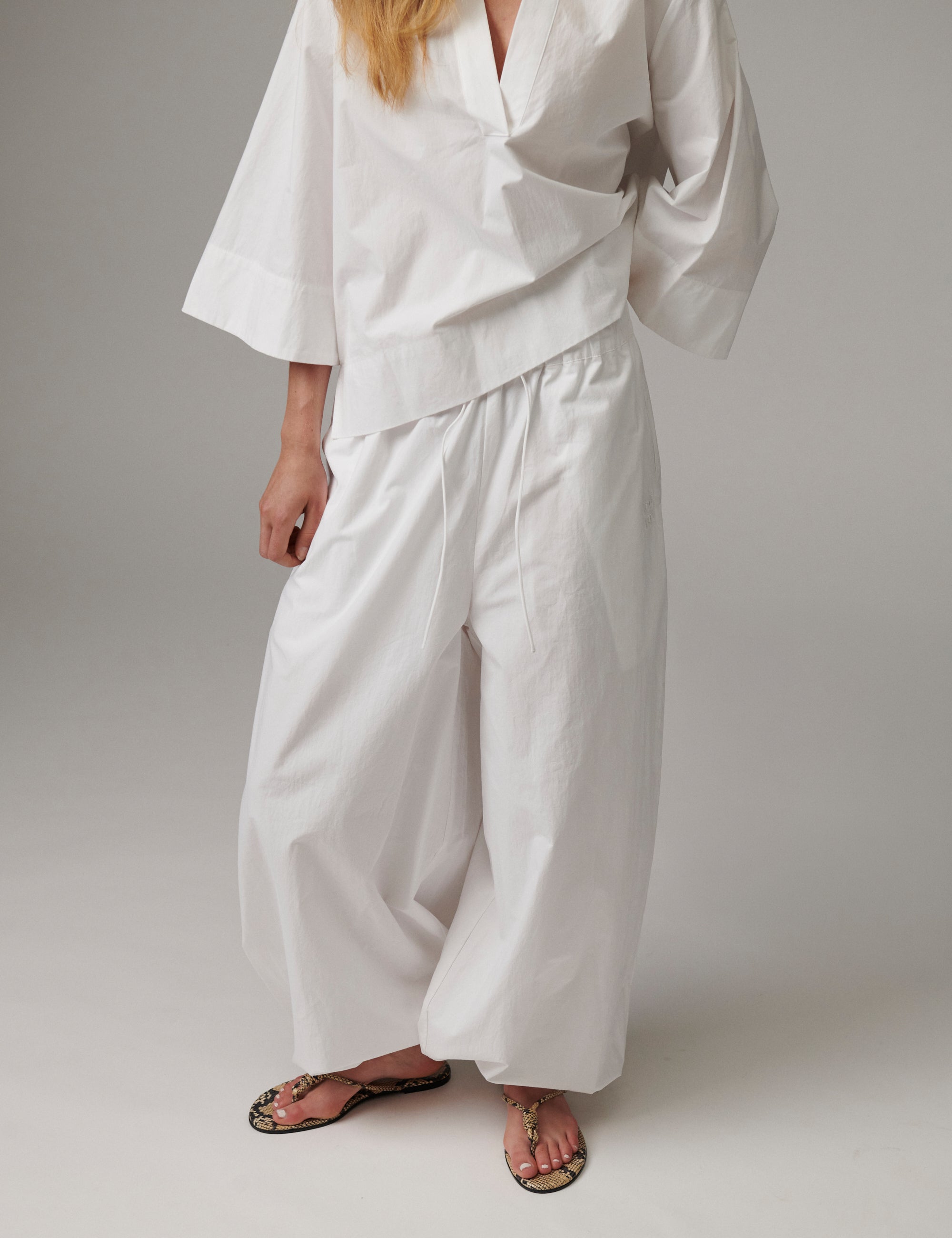 DAY Birger ét Mikkelsen DAYTimo- Cottaline - Pants Pants 114001 Brilliant White