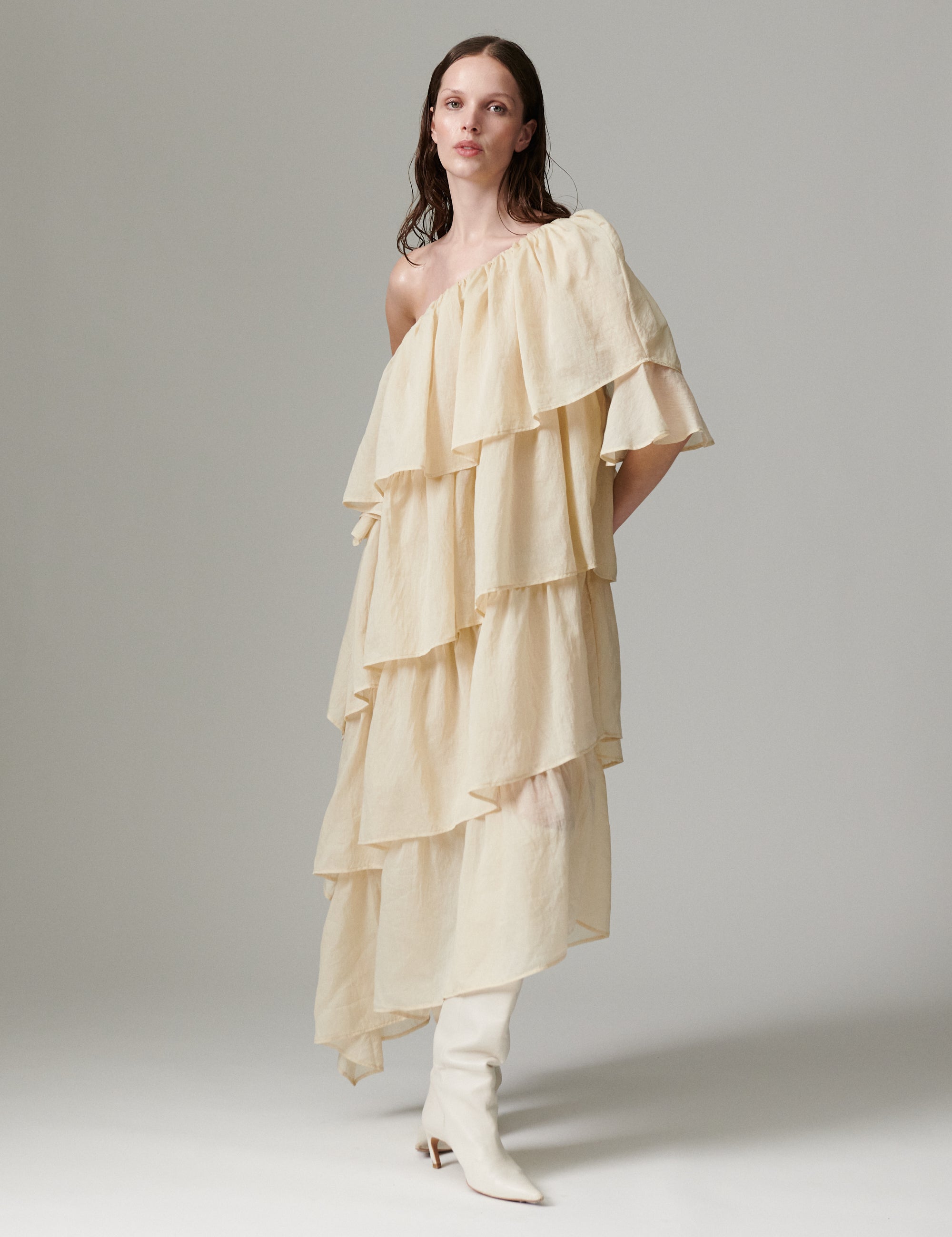 DAY Birger ét Mikkelsen DAYTobba - Linen Tento - Dress Dress 131105 BROWN RICE