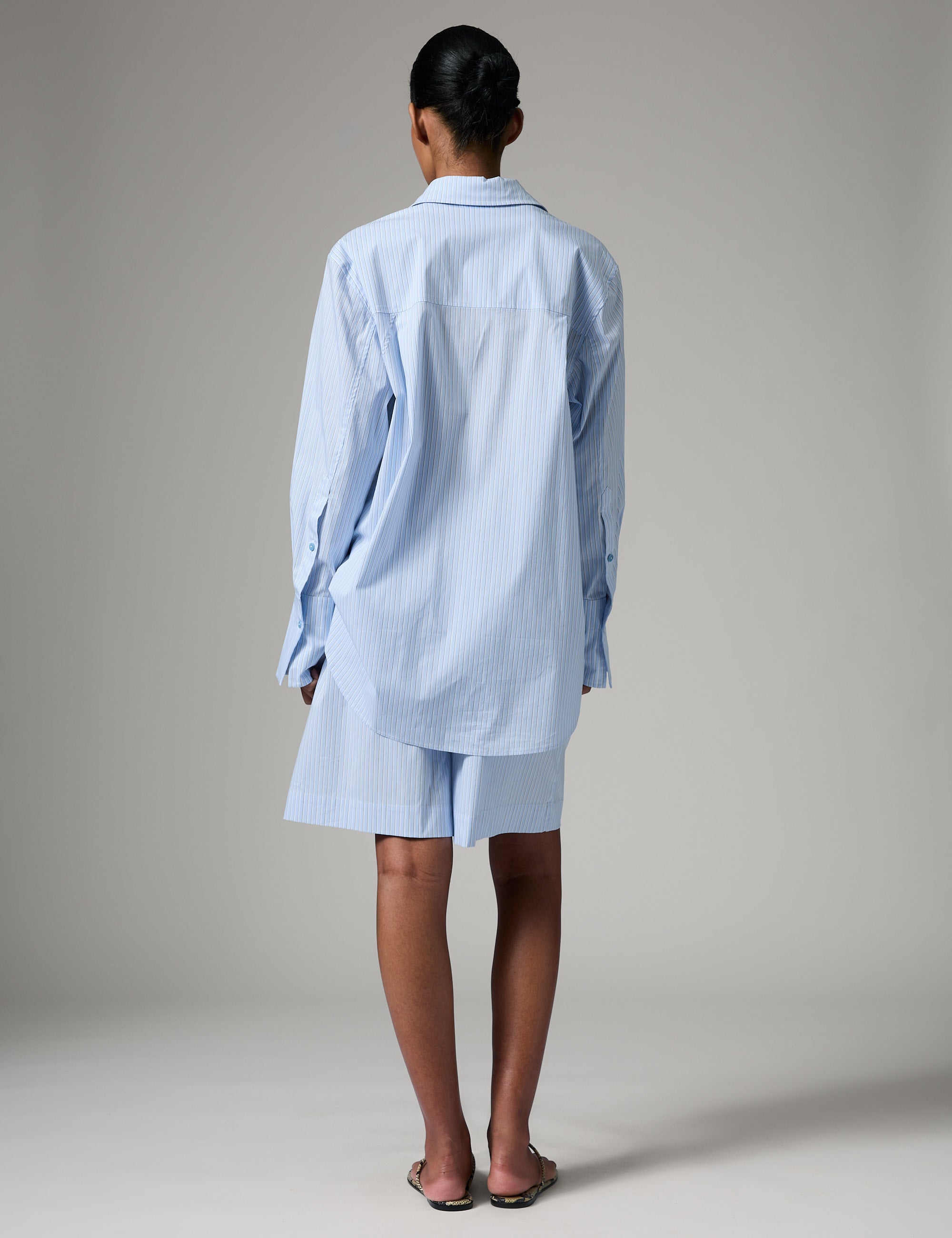 DAY Birger ét Mikkelsen DAYZella - Daylounge Stripe Shorts 154030 Chambray blue