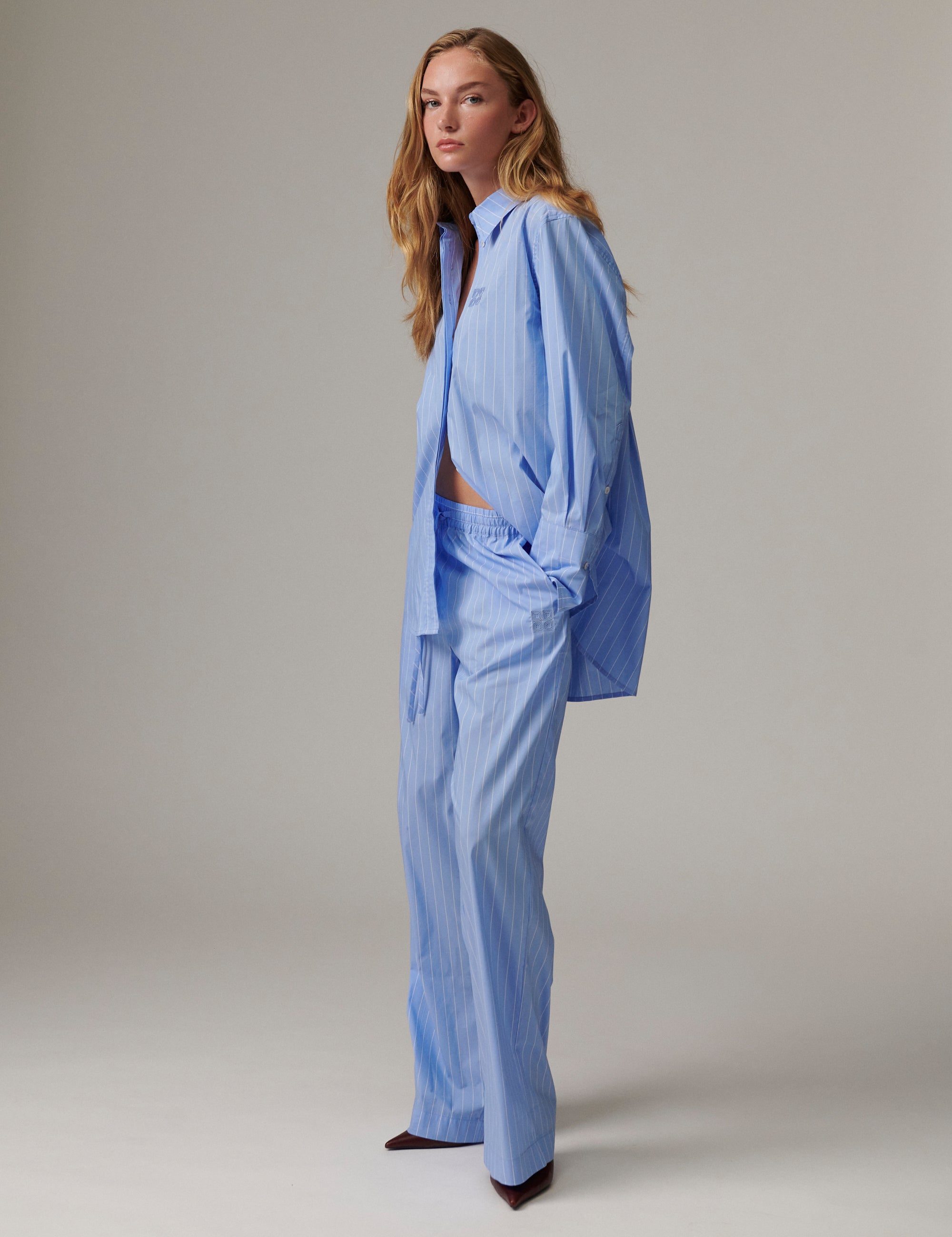 DAY Birger ét Mikkelsen DAYZoe - Daylounge Stripe - Shirt Shirts & Blouses 04110 Blue Stripe