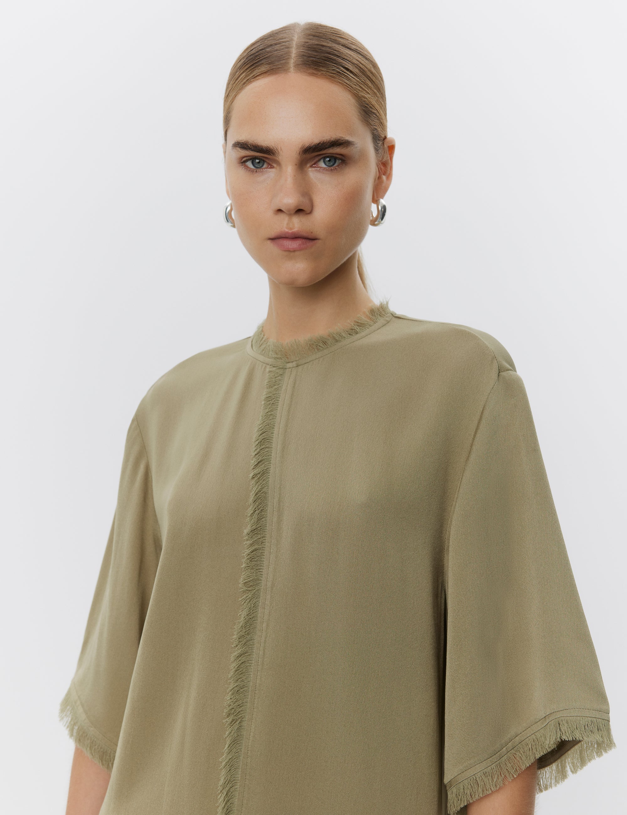 DAY Birger ét Mikkelsen Dewi - Matte Crepe Dress 500147 SAGE KHAKI