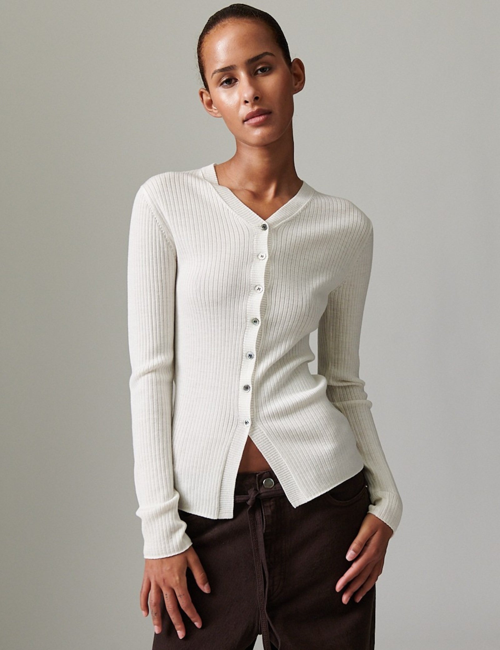 DAY Birger ét Mikkelsen Dixon - daily elements Cardigan 01002 Ivory Shade