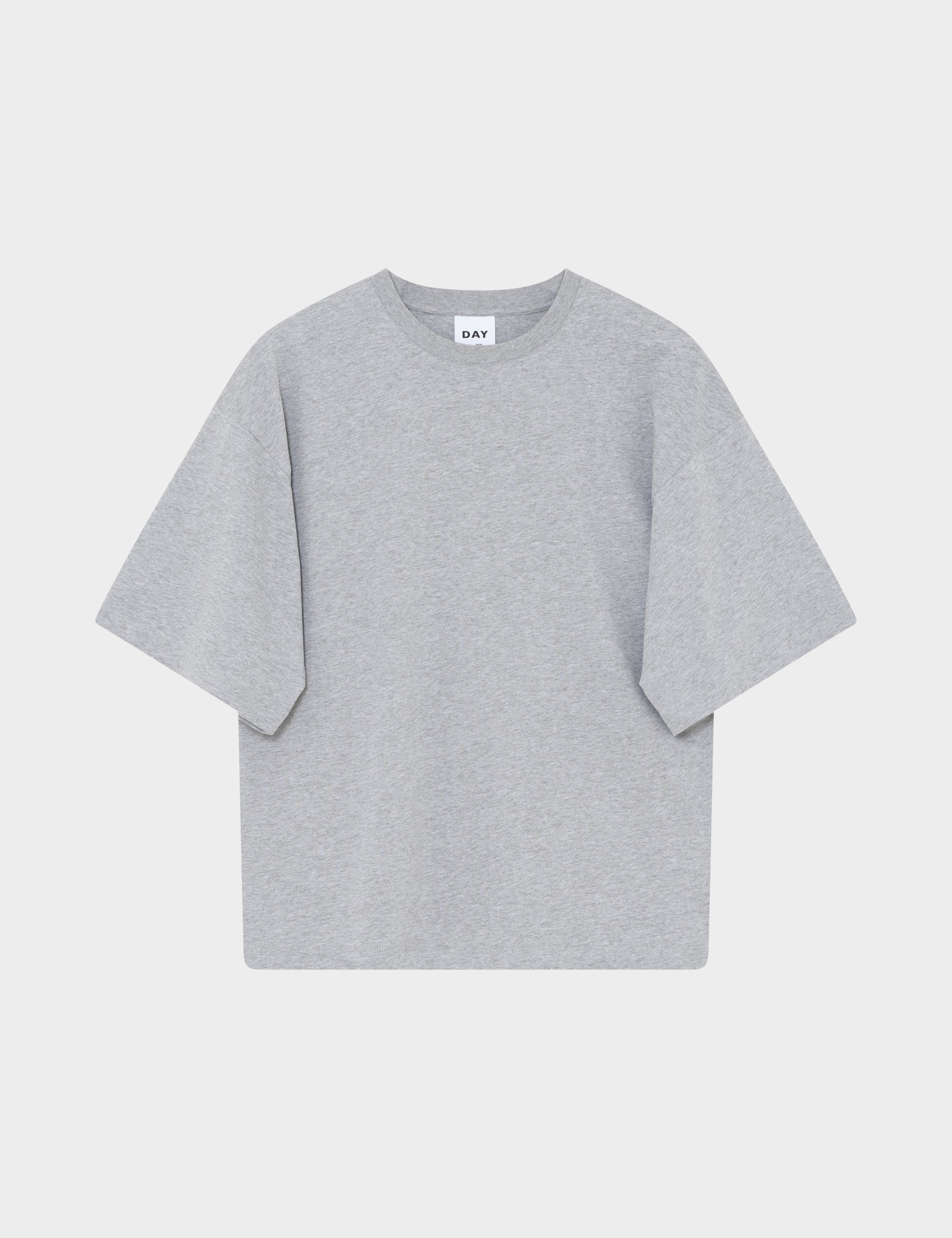 DAY Birger ét Mikkelsen Drew - Heavy Jersey Tops & T-Shirts 500036 LIGHT GREY MELANGE