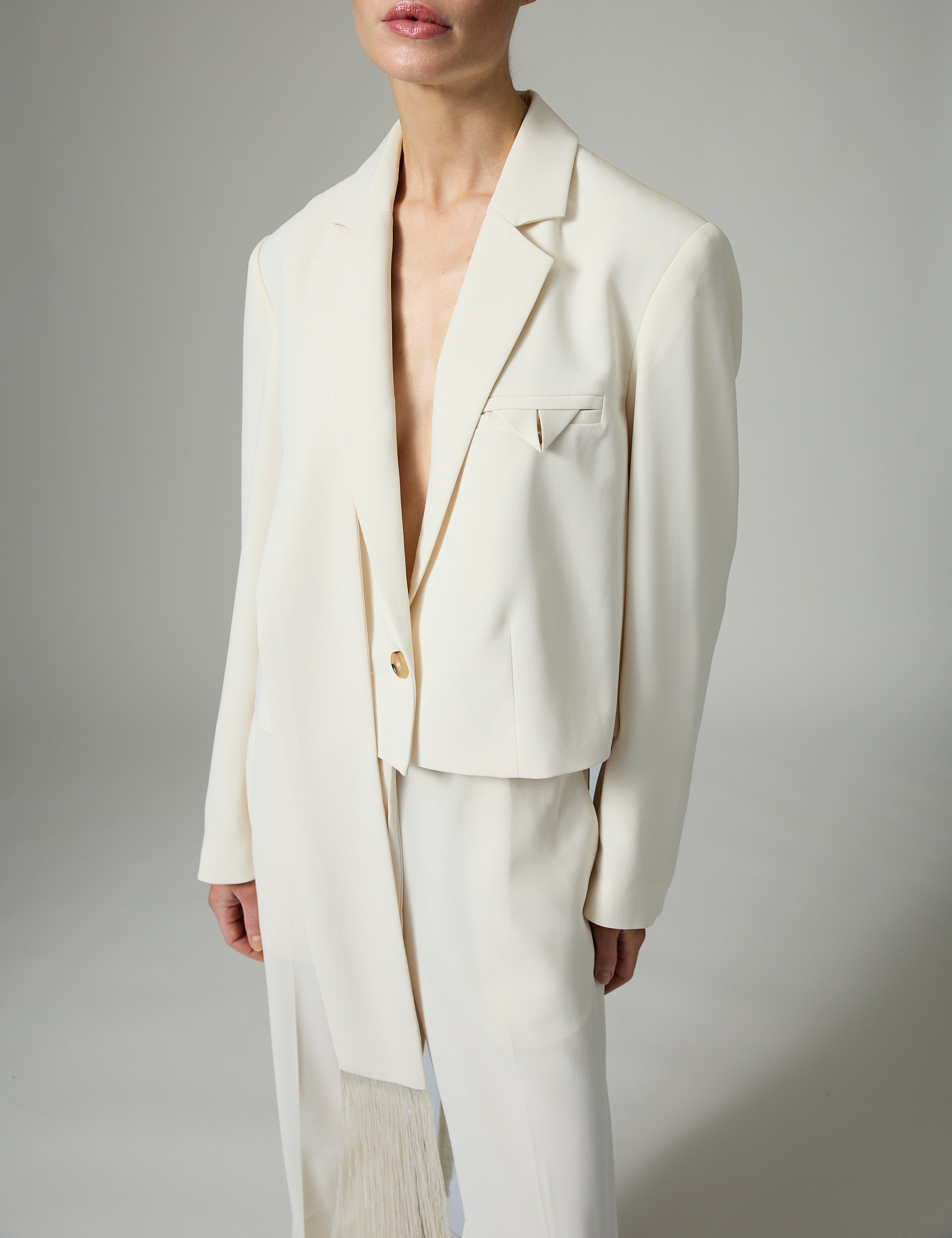 DAY Birger ét Mikkelsen Edie - Classic Gabardine Blazer 01002 Ivory Shade