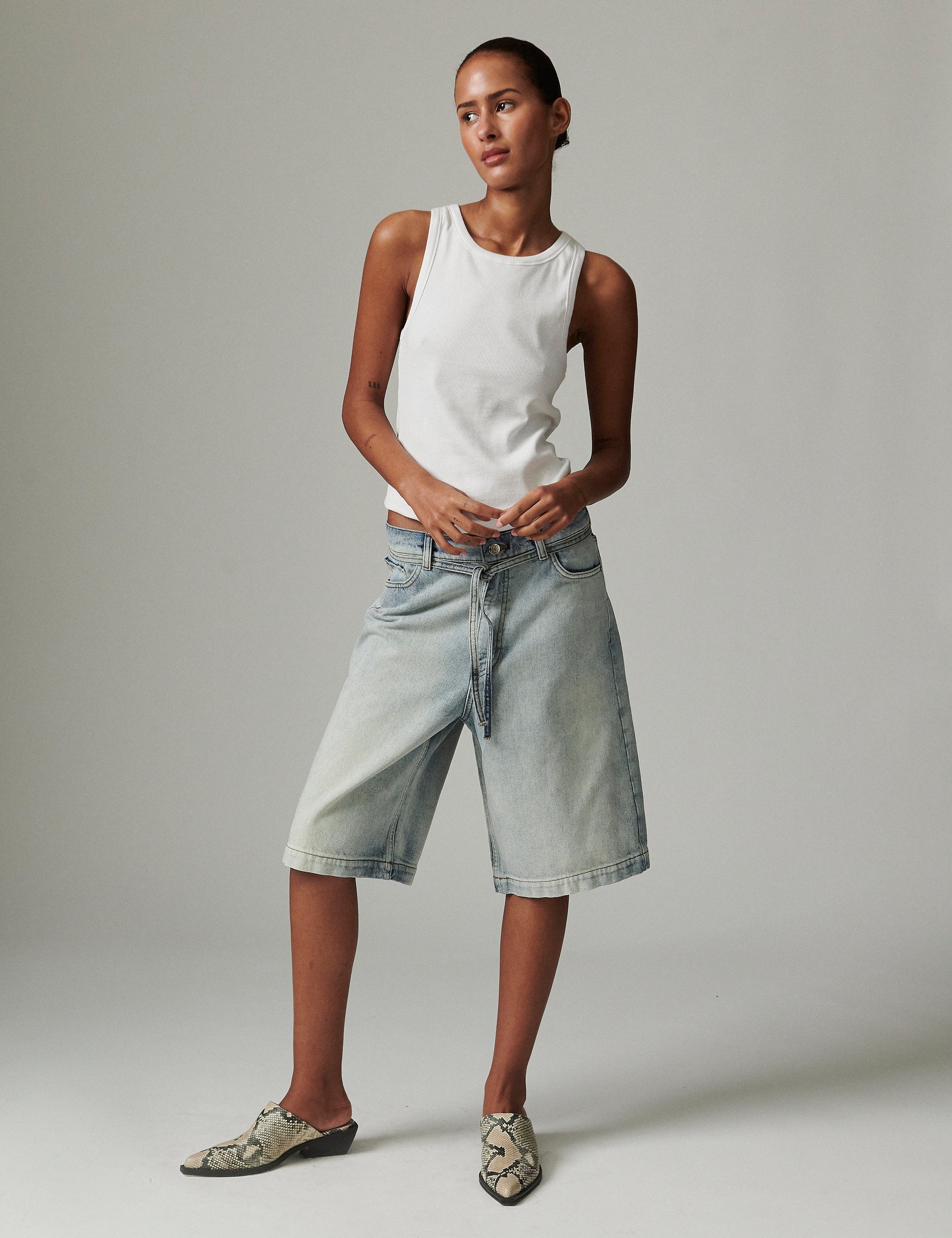 DAY Birger ét Mikkelsen Elijah Shorts - Light Blue Washed Shorts 500005 LIGHT BLUE