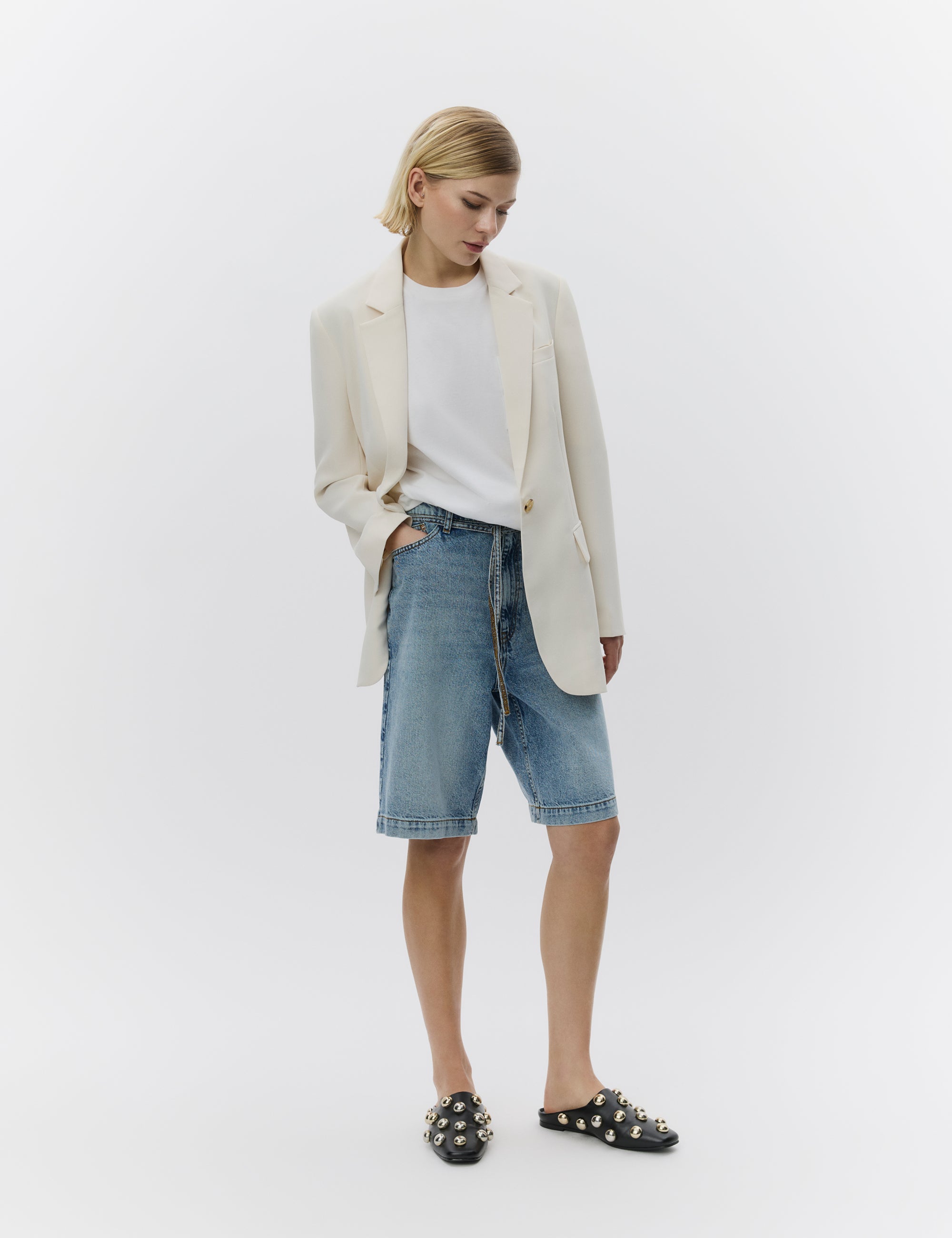 DAY Birger ét Mikkelsen Elijah Shorts – Blue Soft Denim Shorts 500005 LIGHT BLUE