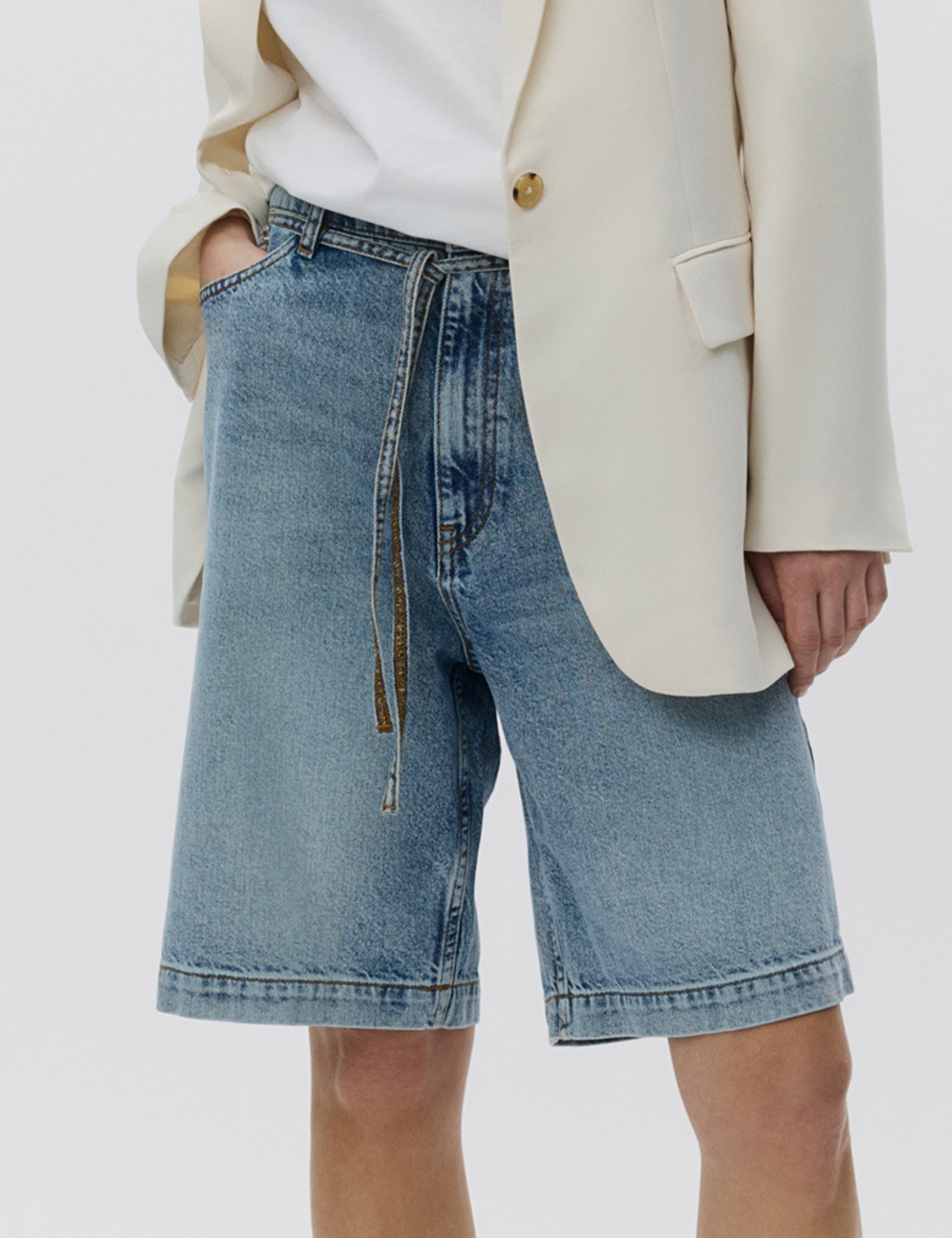 DAY Birger ét Mikkelsen Elijah Shorts – Blue Soft Denim Shorts 500005 LIGHT BLUE