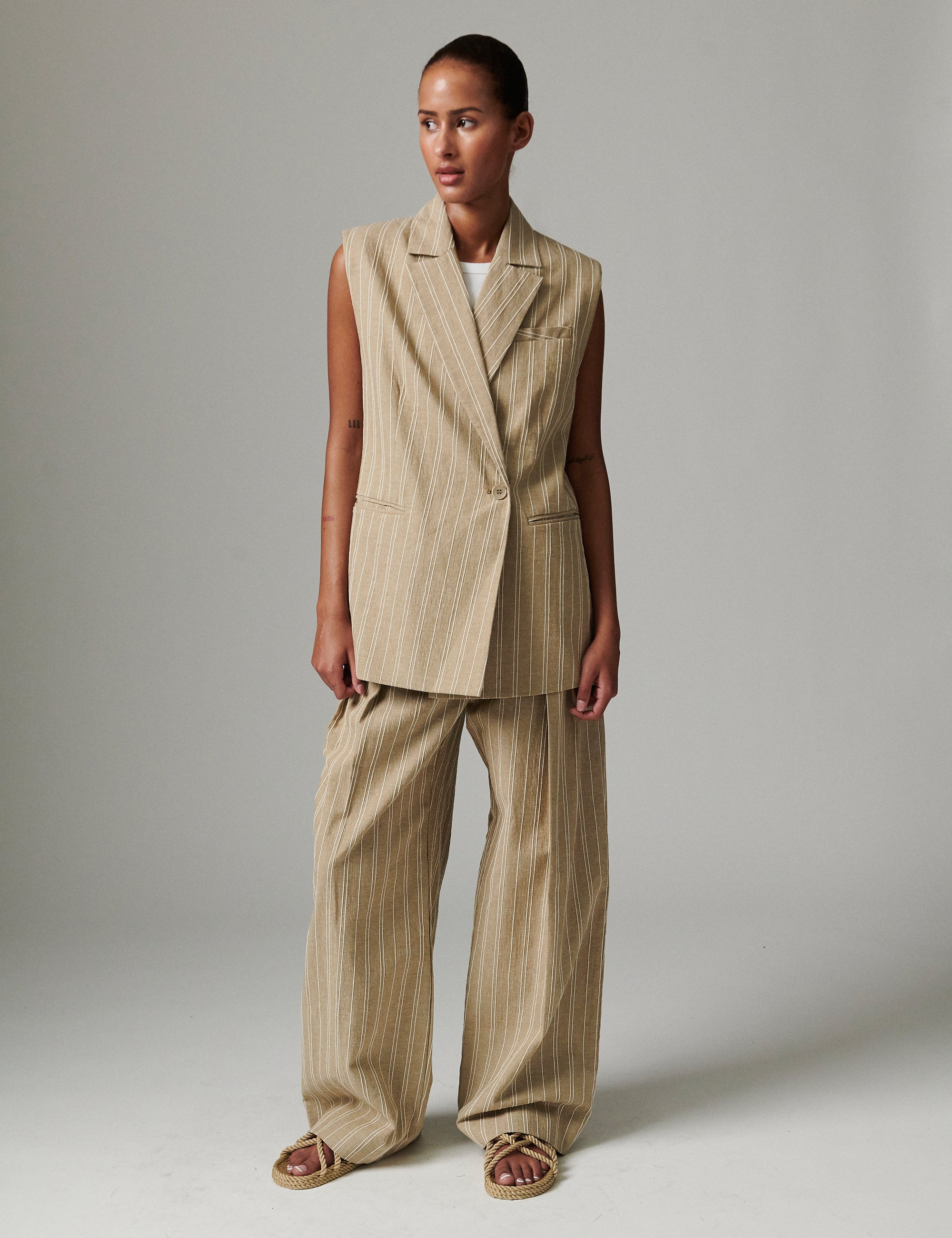 DAY Birger ét Mikkelsen Elliana - Linen Threads Waistcoat 170630 TREE HOUSE