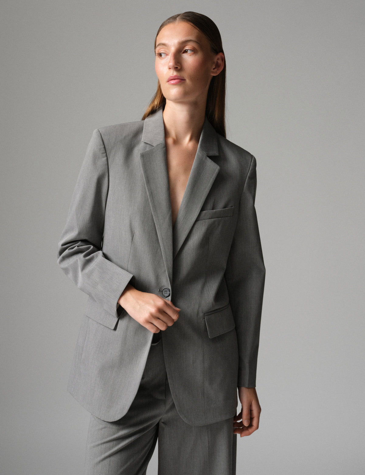DAY Birger ét Mikkelsen Elton - Classic Gab - Blazer Blazer 500006 Medium Grey Melange
