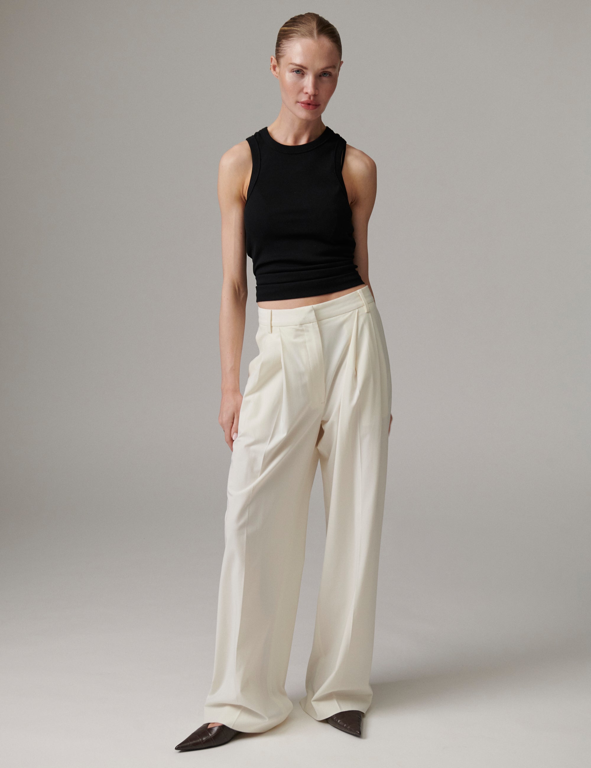DAY Birger ét Mikkelsen Enzo - Classic Gabardine - Pants Pants 01002 Ivory Shade