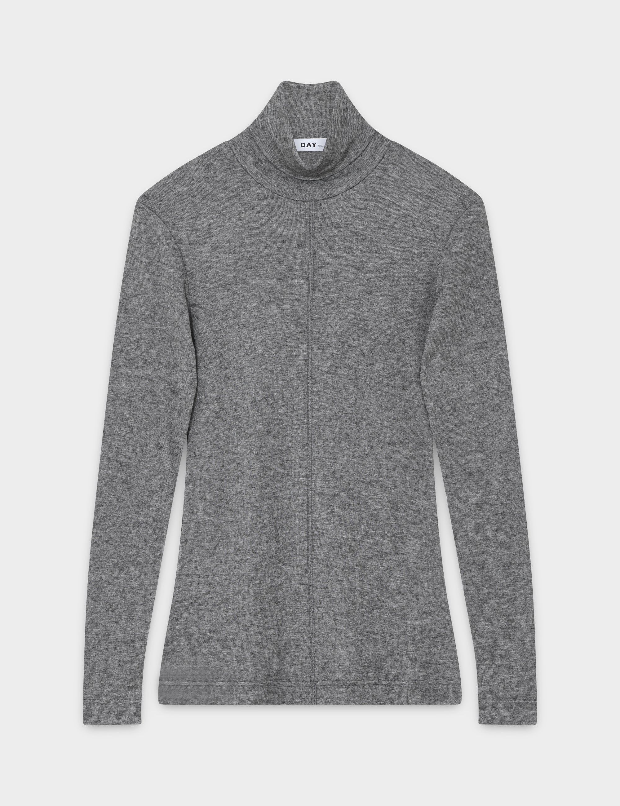 DAY Birger ét Mikkelsen Eve - Soft Wool Tops & T-Shirts 500006 MEDIUM GREY MELANGE