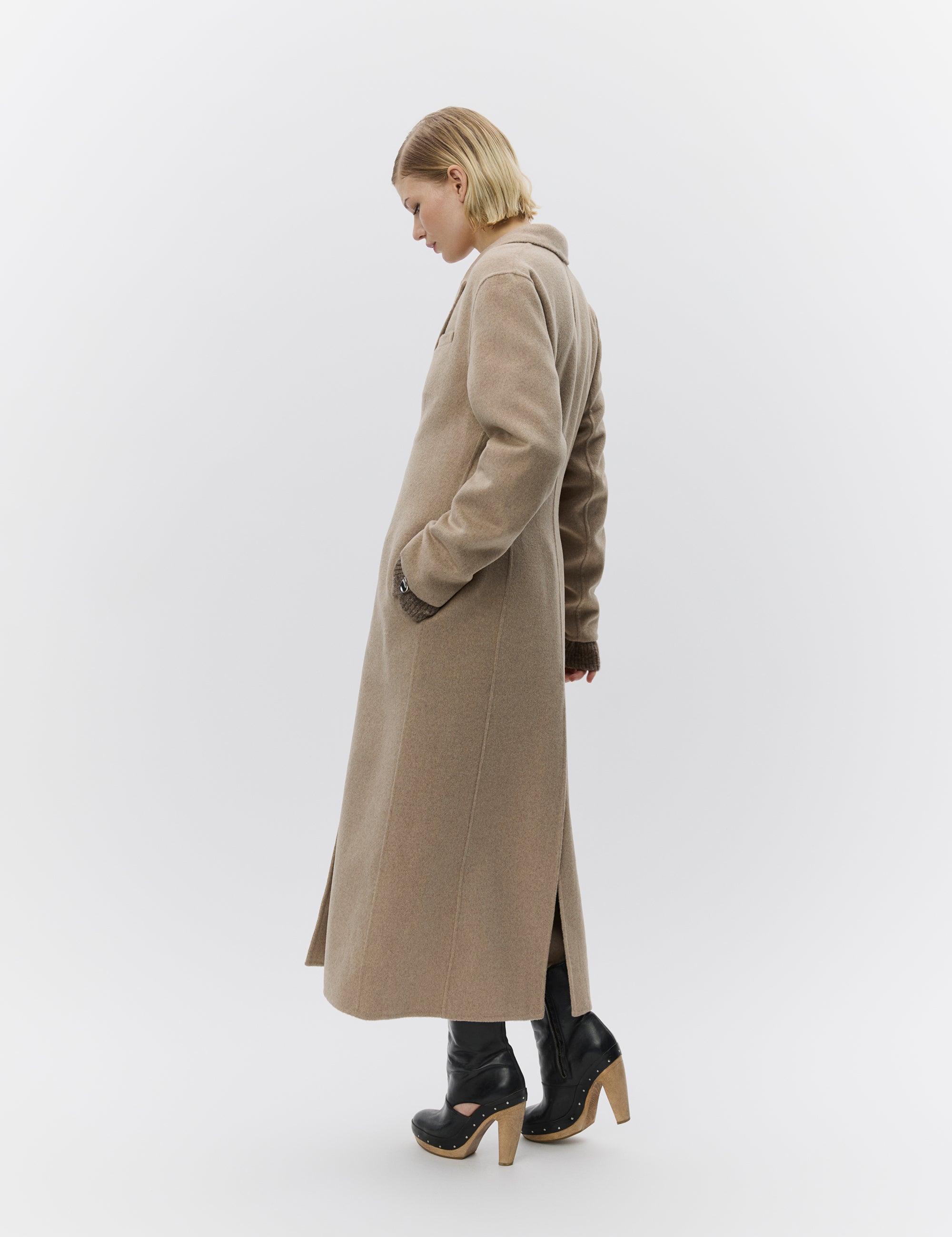 DAY Birger ét Mikkelsen Gloria - Double Faced Wool Coats 500001 BEIGE MELANGE
