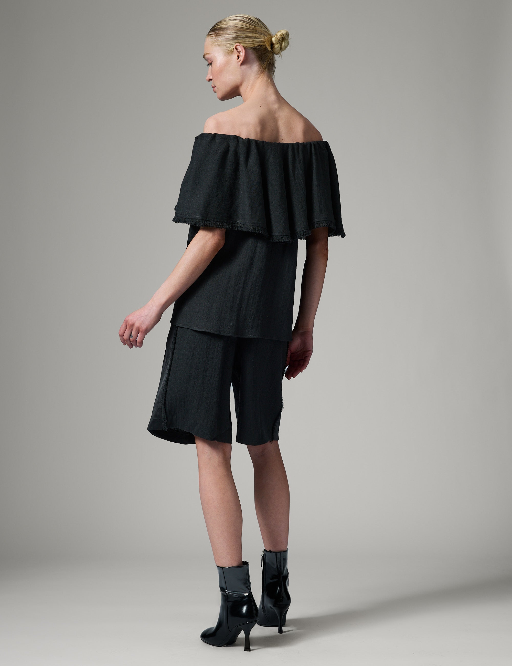 DAY Birger ét Mikkelsen Hera - Contrast Linen - Top Top 190303 Black