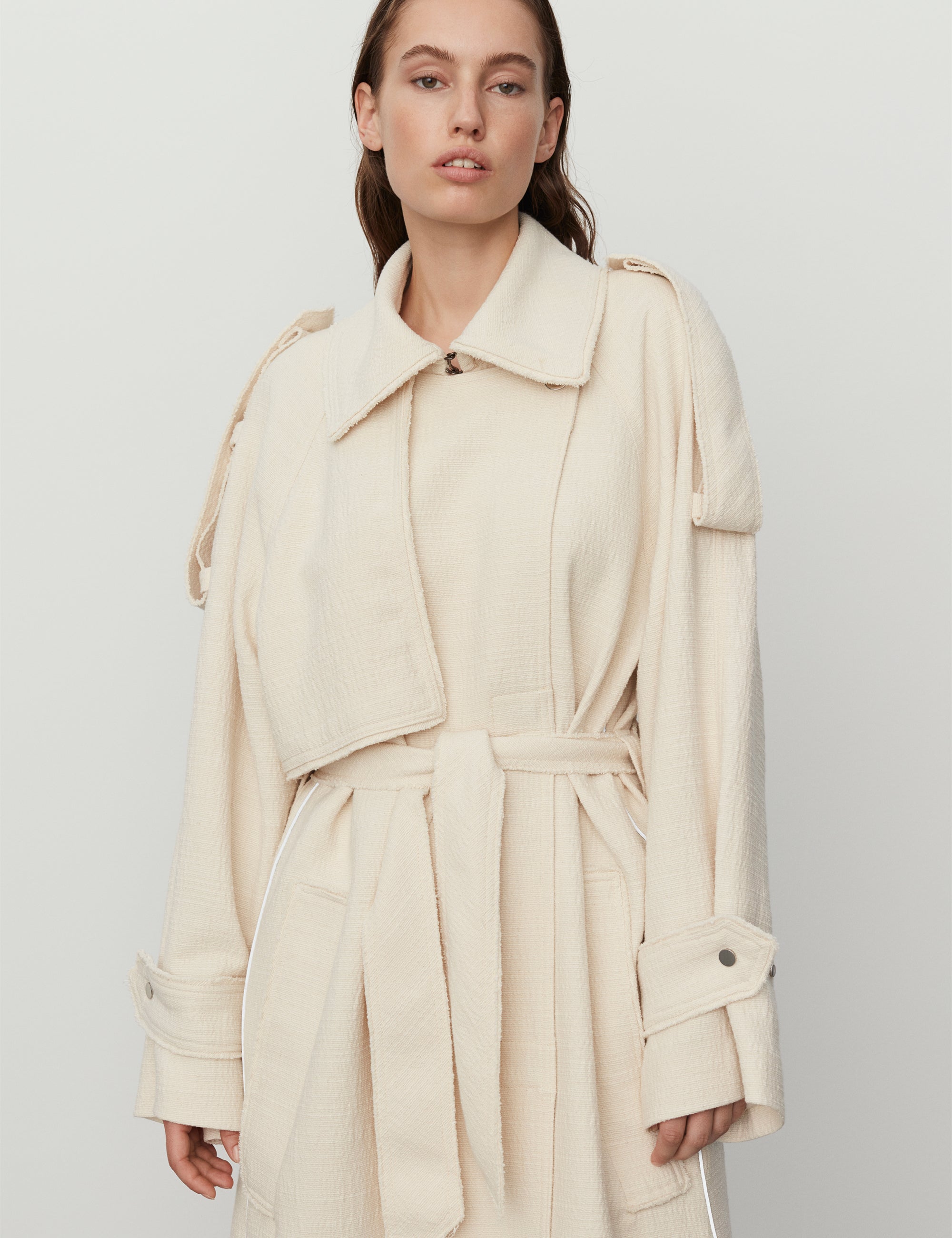 DAY Birger ét Mikkelsen Holden - Spring Texture Coat 110104 Vanilla Ice