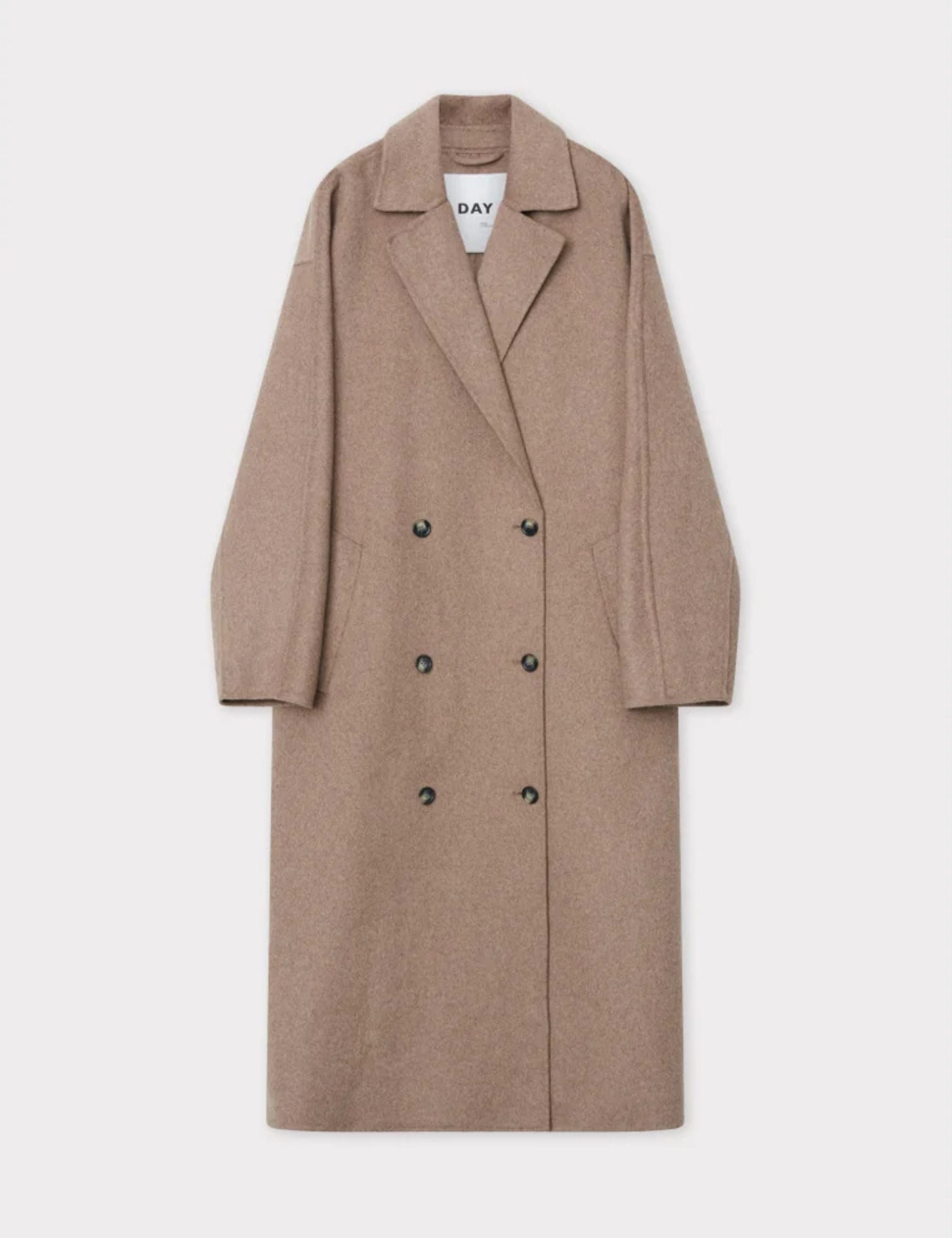 DAY Birger ét Mikkelsen Howard - Double Faced Wool Coats & Jackets 190809. CHOCOLATE CHIP