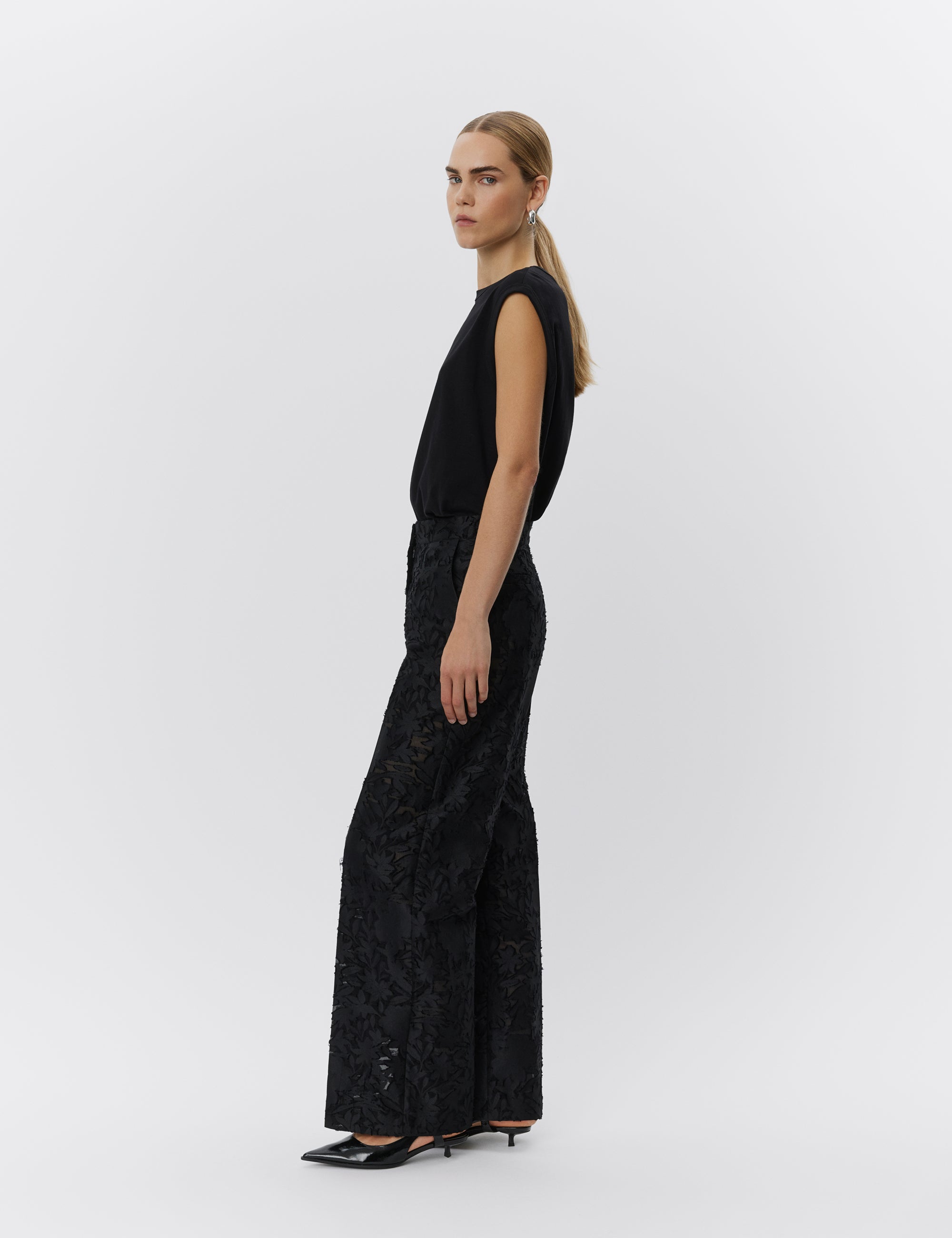 DAY Birger ét Mikkelsen Hunt - Refined structure Pants 190303 BLACK