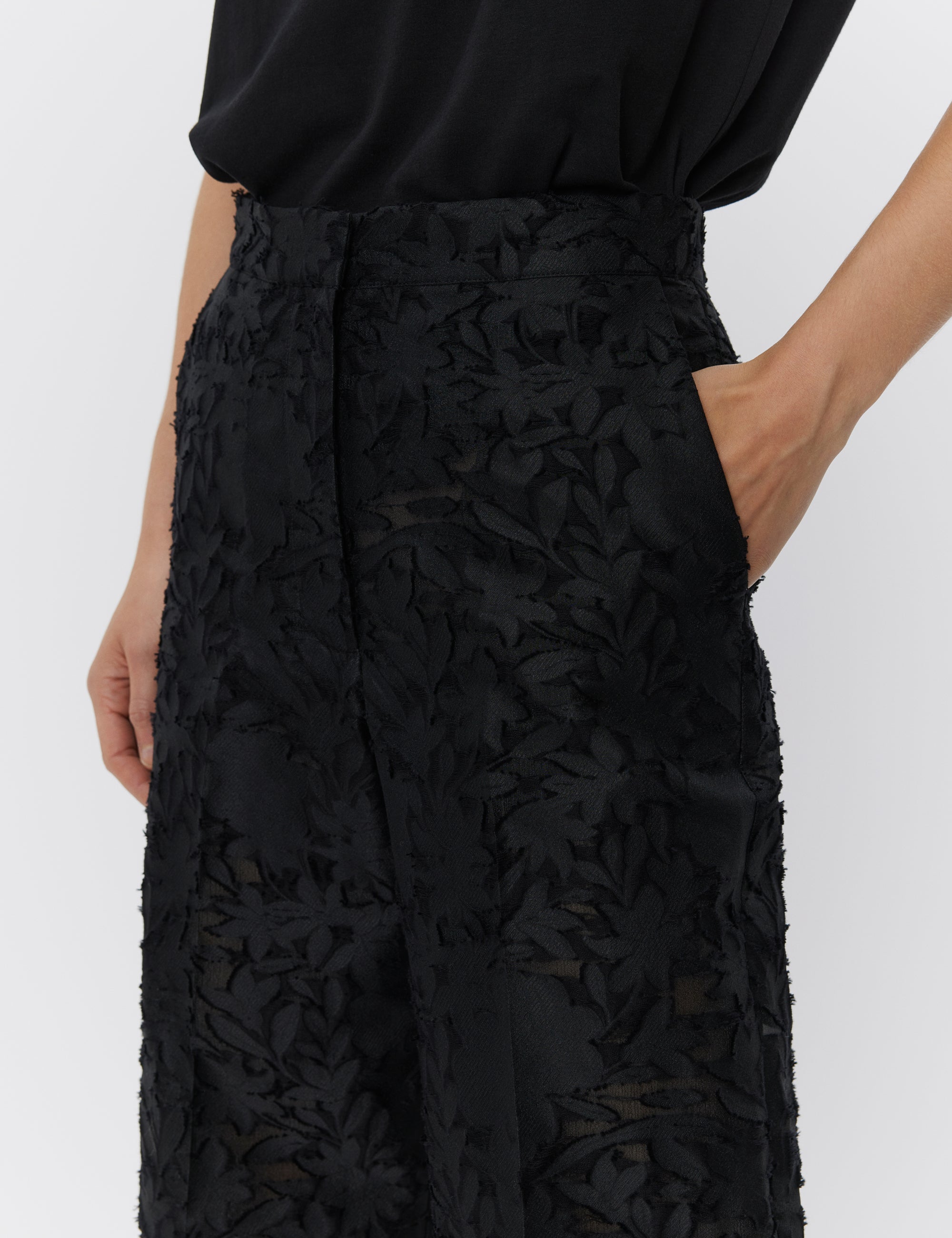 DAY Birger ét Mikkelsen Hunt - Refined structure Pants 190303 BLACK