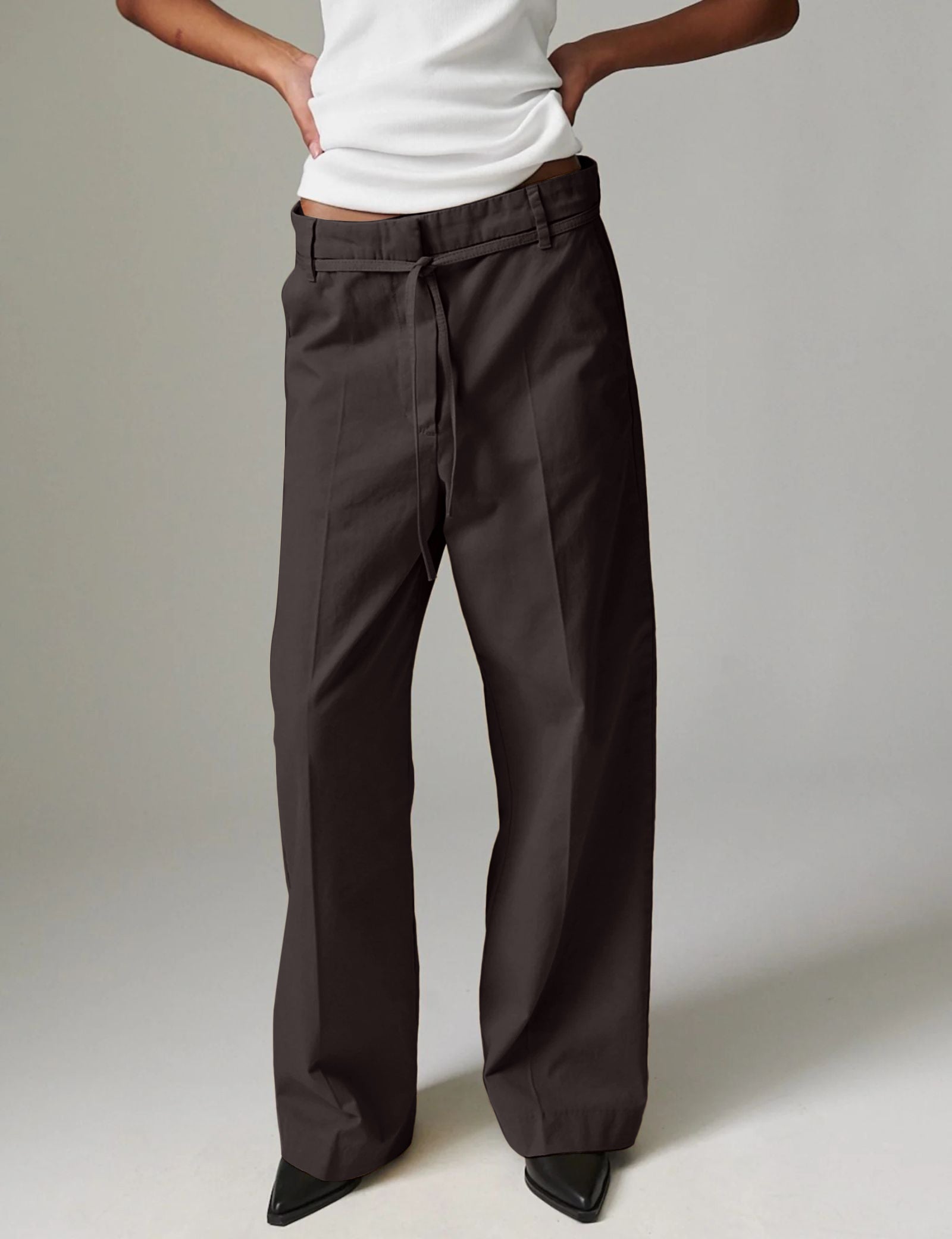 DAY Birger ét Mikkelsen Jade - Modern Canvas Pants 190915 COFFEE BEAN