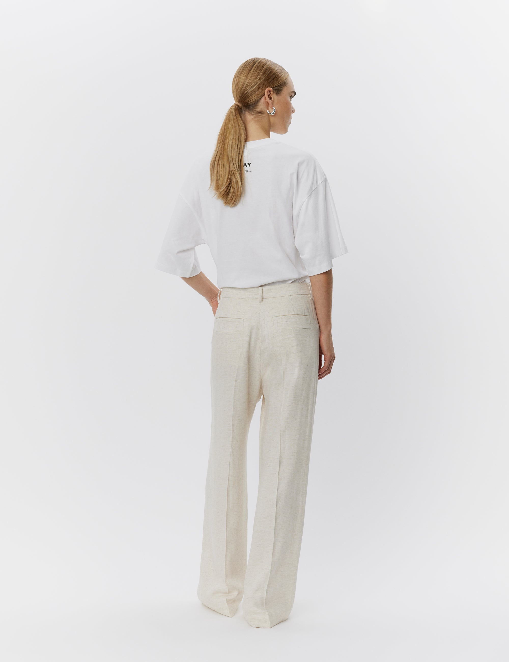DAY Birger ét Mikkelsen Jade - Summer Tweed Pants 120110 PISTACHIO SHELL.