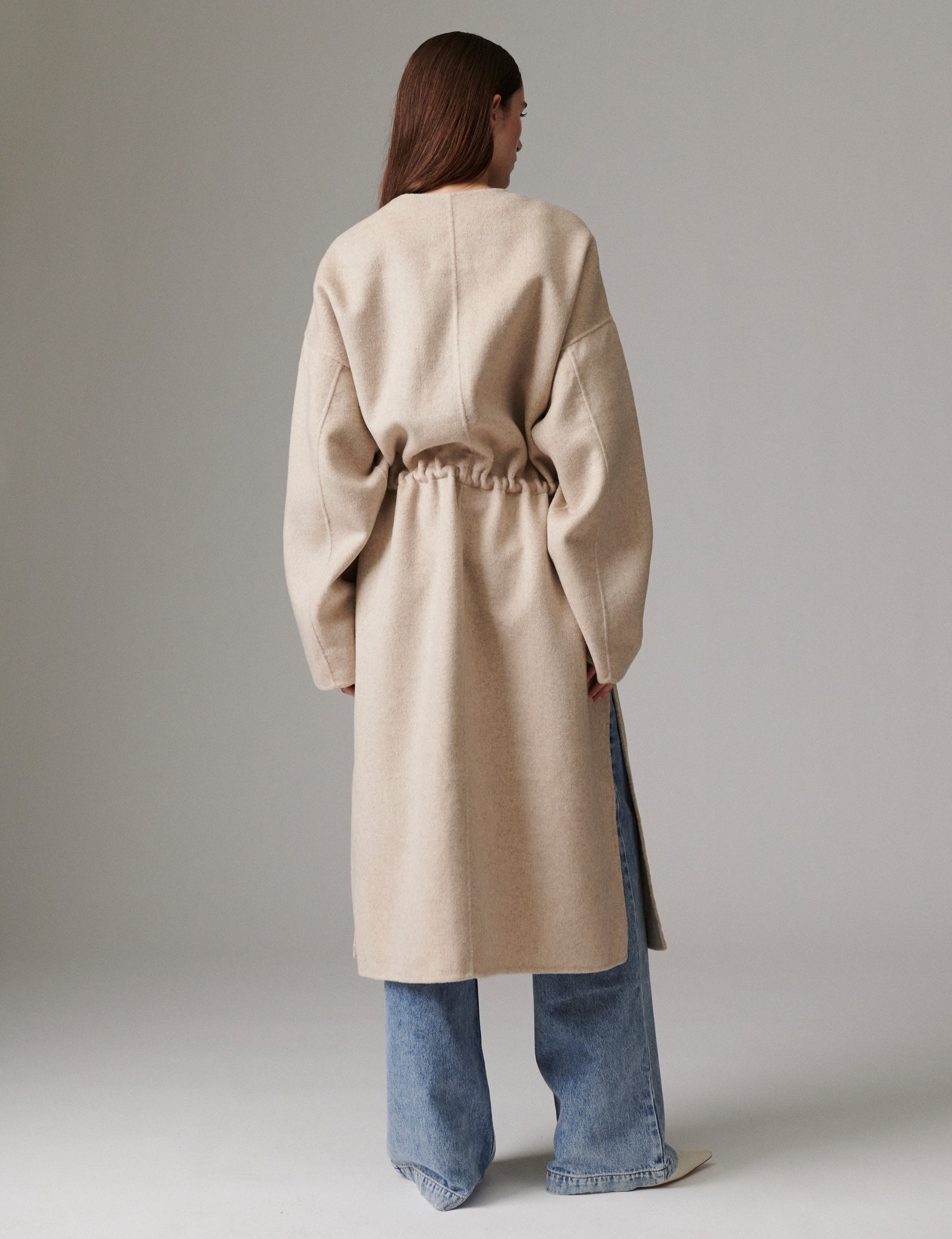 DAY Birger ét Mikkelsen Joel - Double Faced Wool - Coat Coat 500144 PISTACHIO SHELL MELANGE