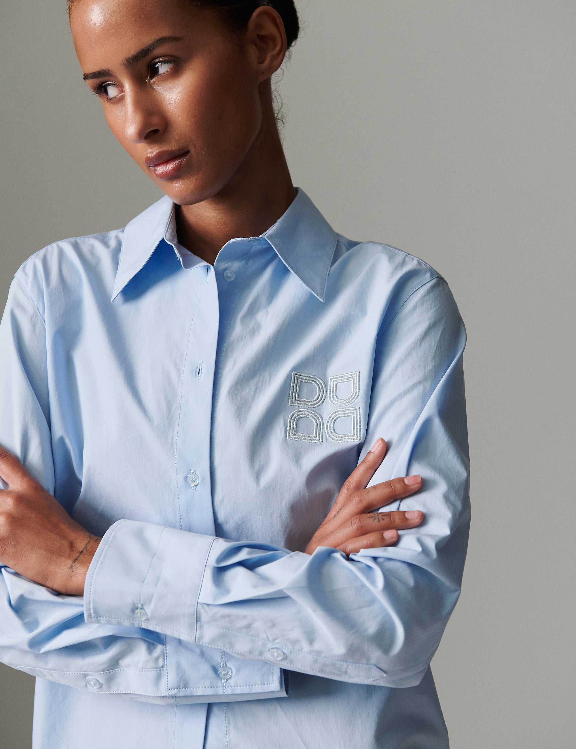 DAY Birger ét Mikkelsen Jojo - Poplina Shirts & Blouses 154030 Chambray blue