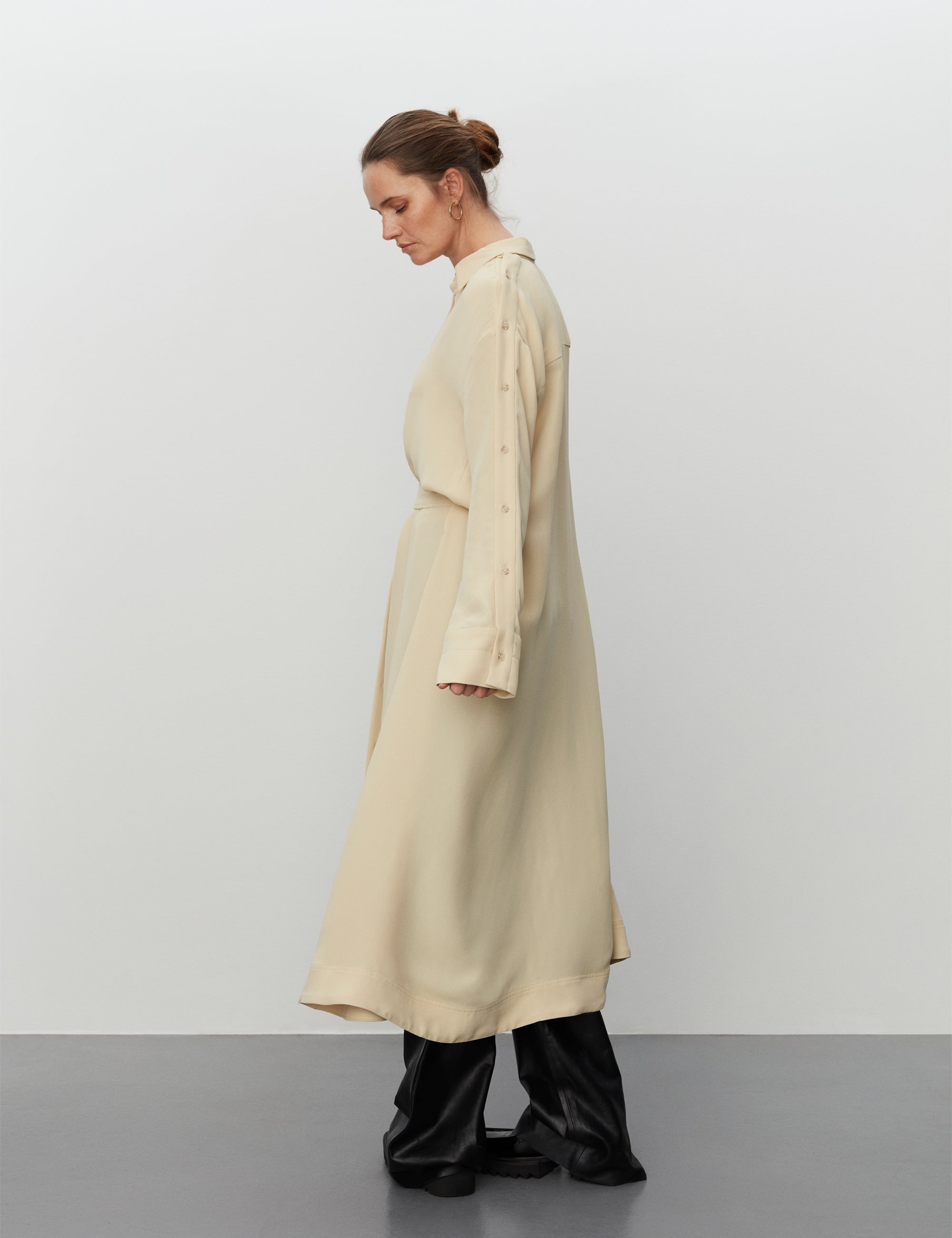 DAY Birger ét Mikkelsen Lamara - Matte Viscose Crepe Dress 130711 PUTTY