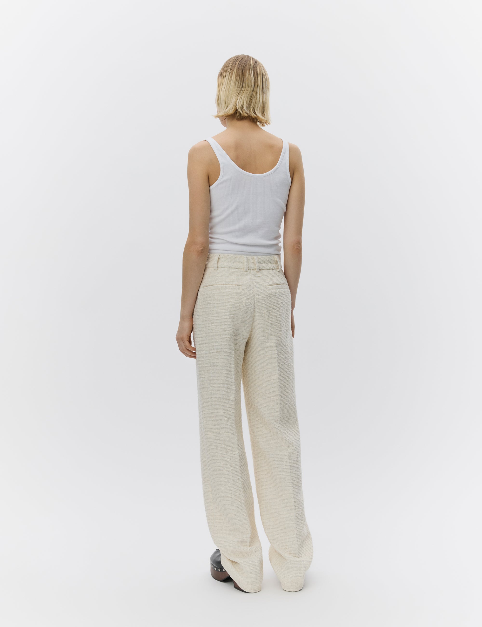 DAY Birger ét Mikkelsen Liliane - Modern Boucle Pants 120110 PISTACHIO SHELL.